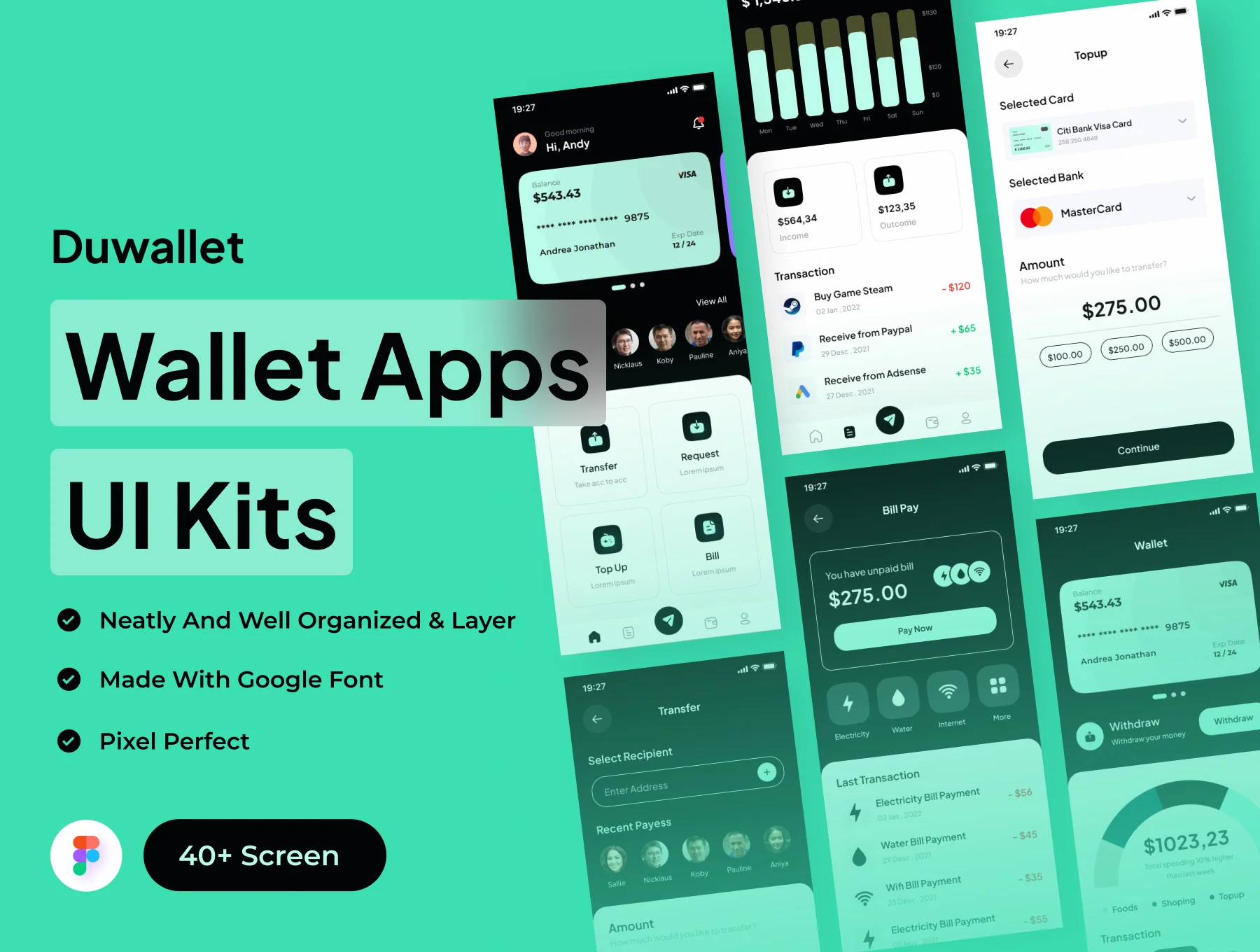 Duwallet - Wallet Apps UI Kits