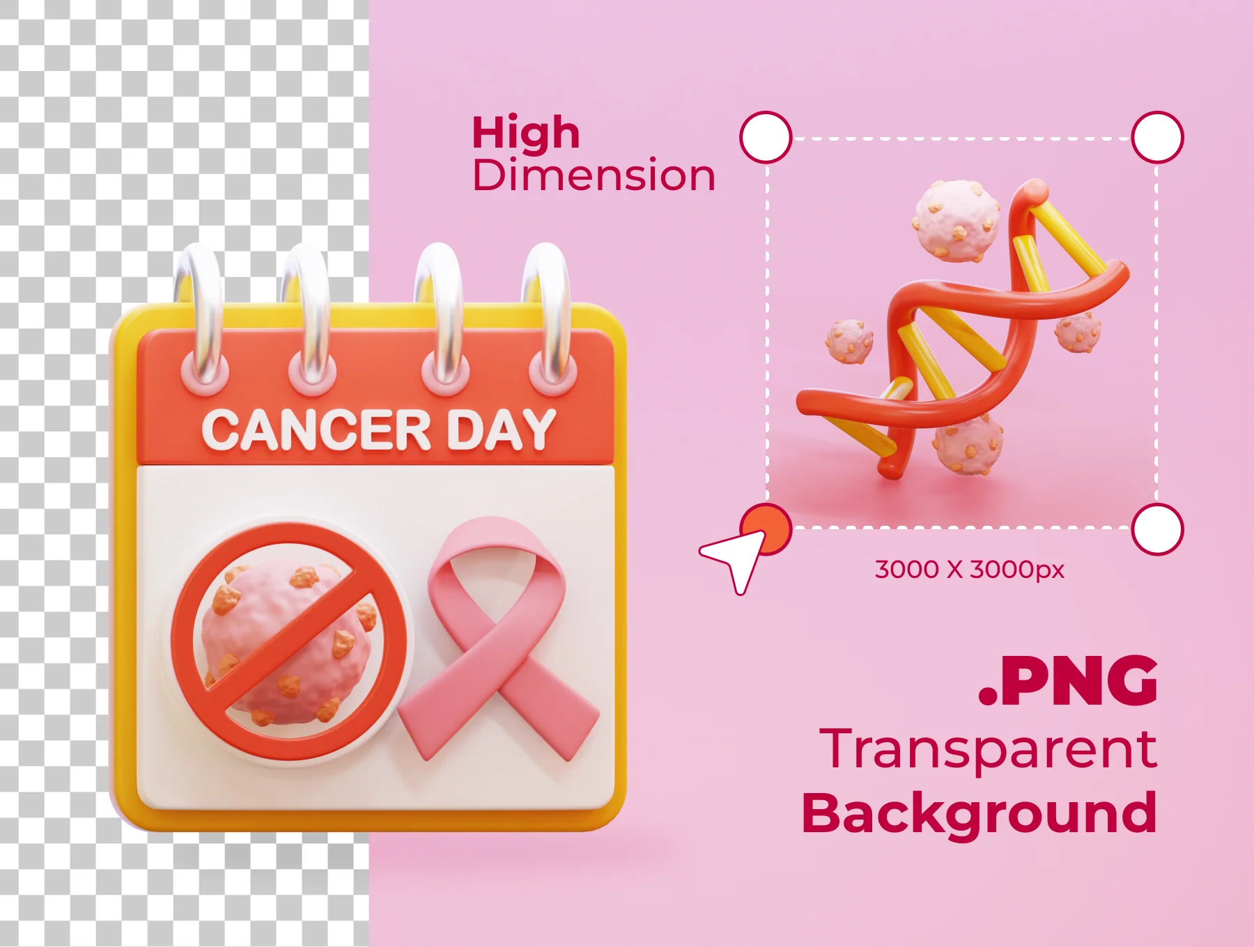 Cancer Vol1 3D Icons Set 3