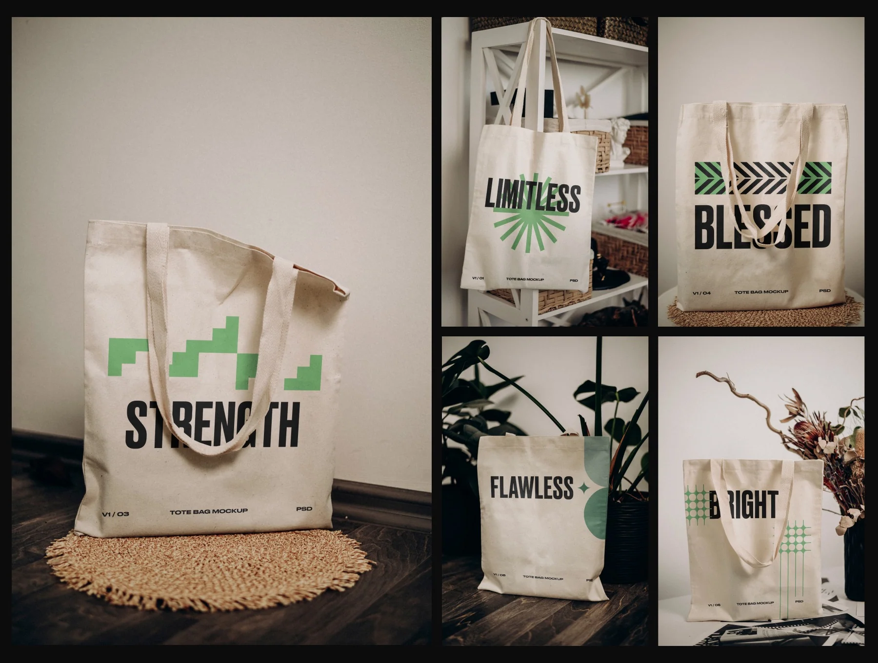 Tote Bag Mockup Collection 3