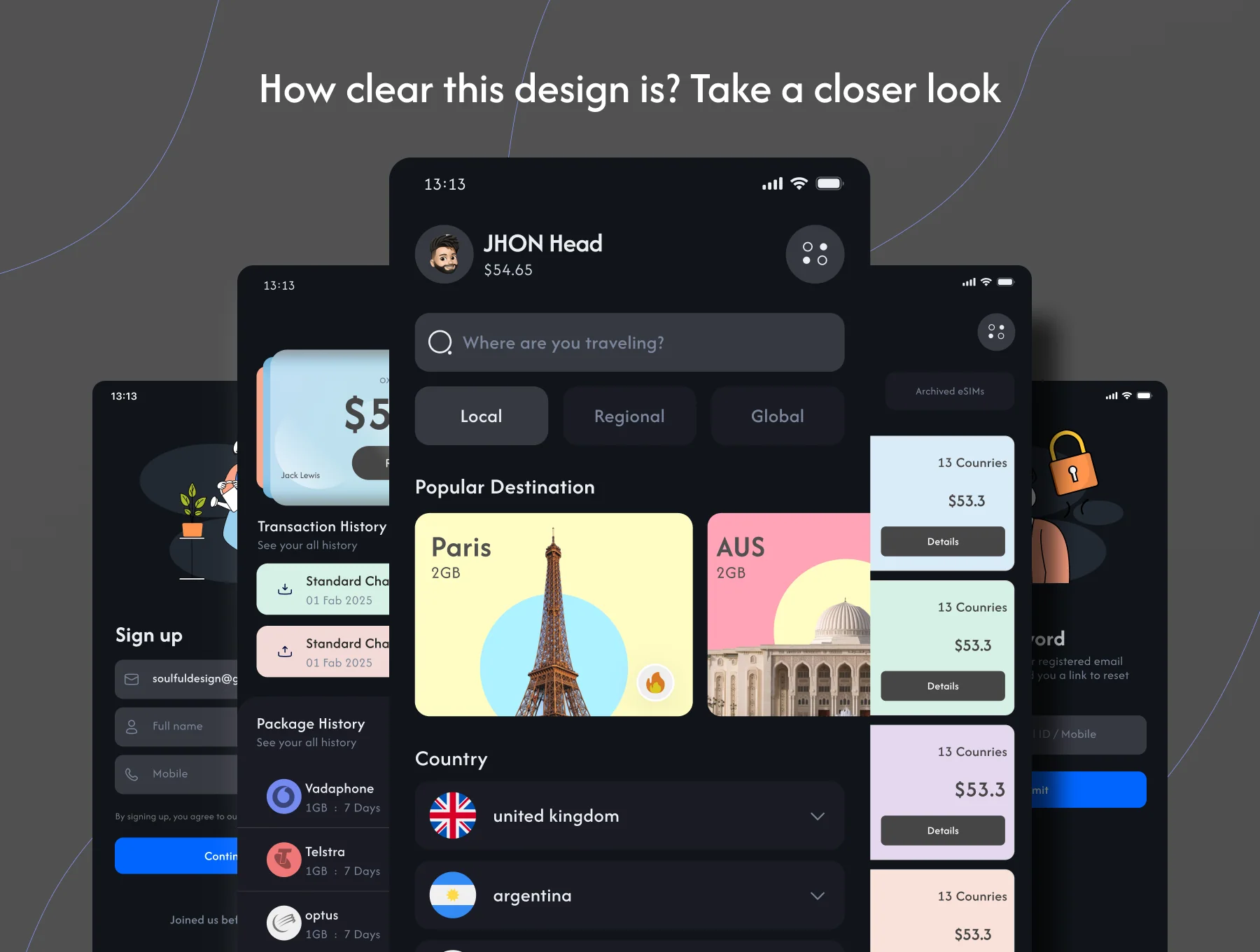 Global eSIM App Ui/Ux Kit 4