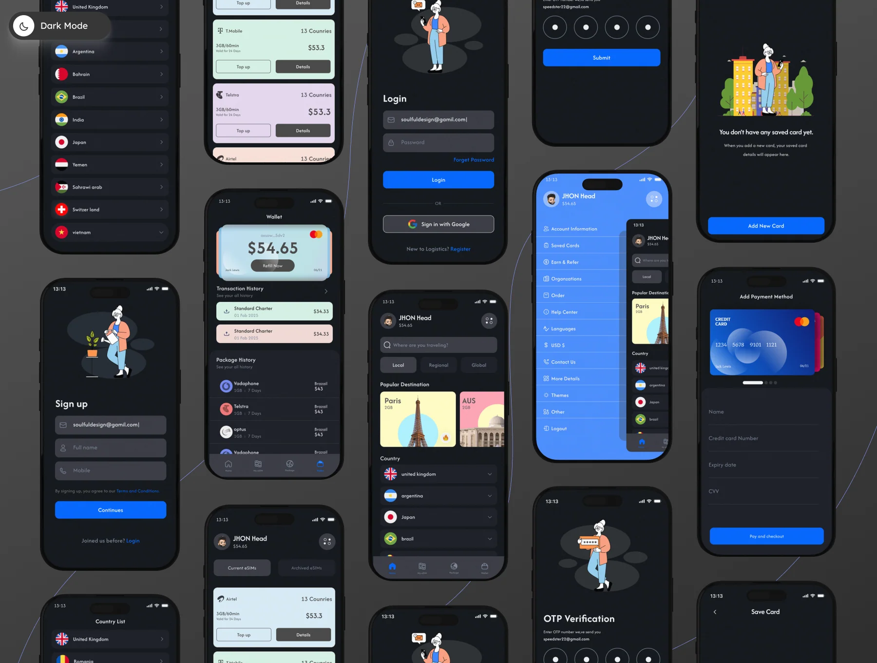 Global eSIM App Ui/Ux Kit 6