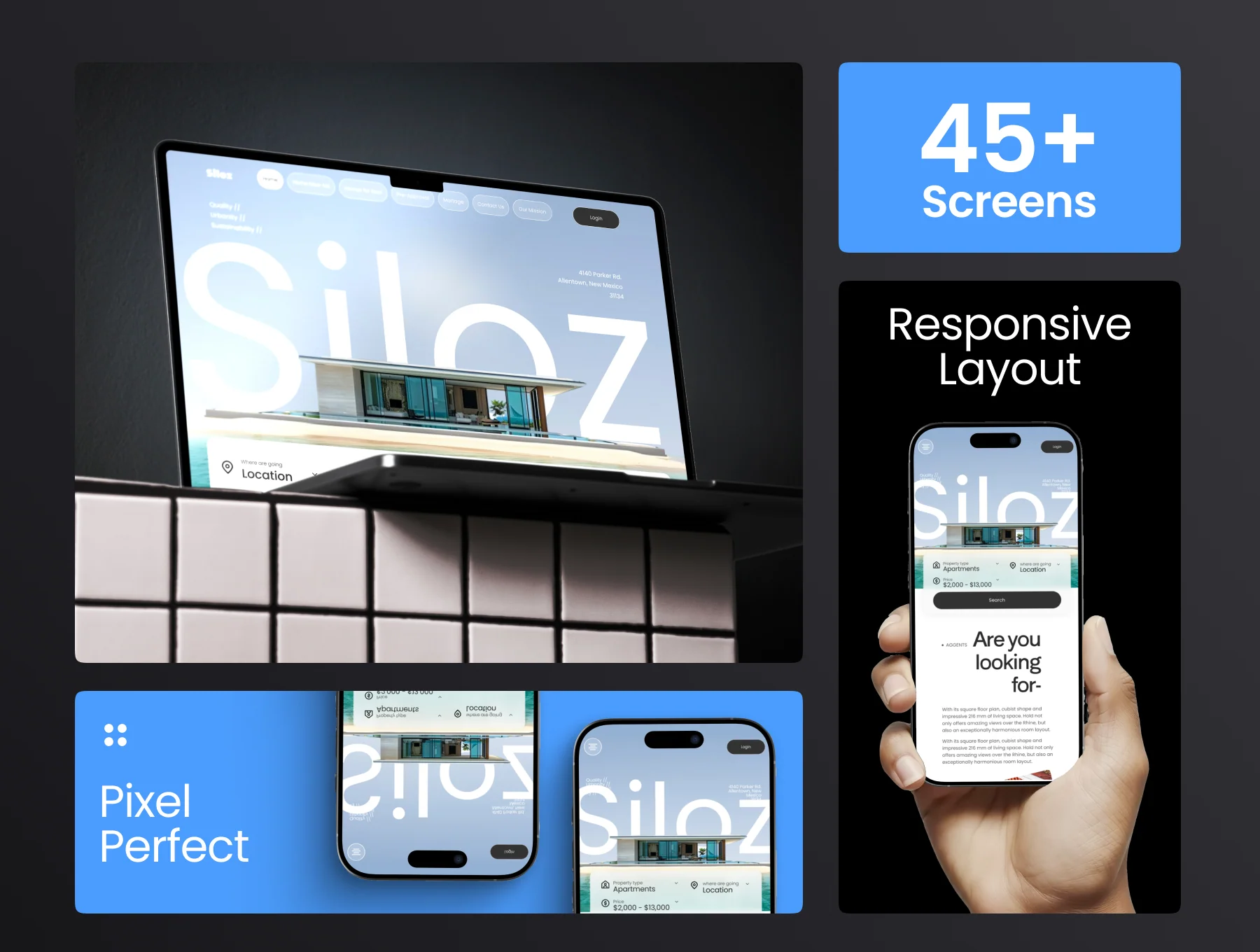 Modern Real Estate Website UI Kit 4