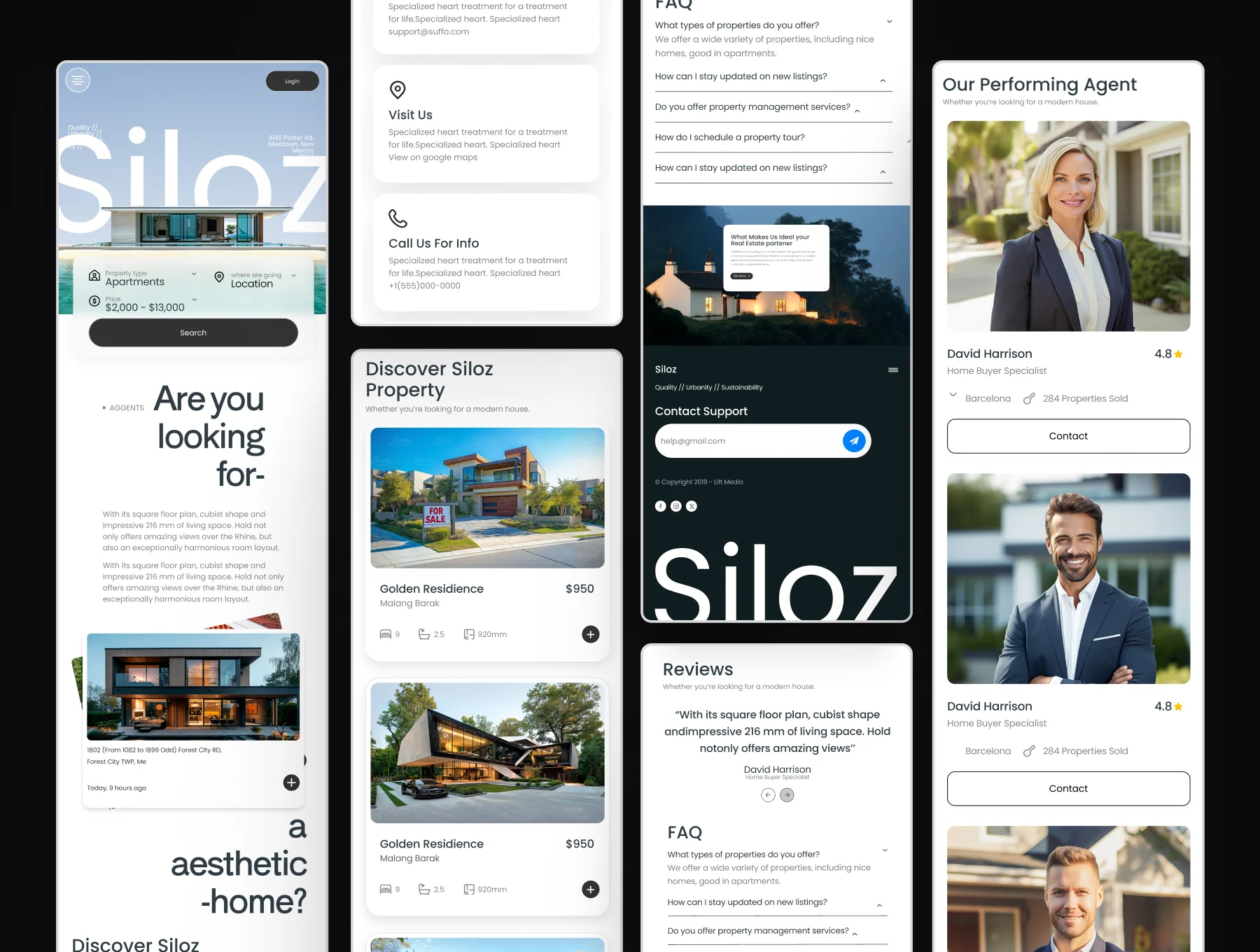 Modern Real Estate Website UI Kit 6