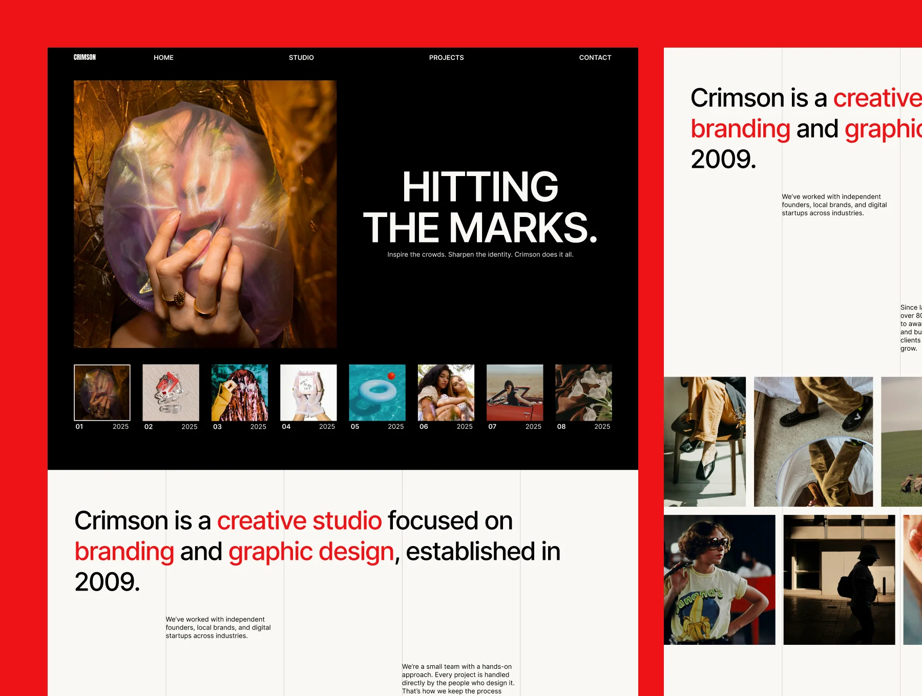 CRIMSON - Agency & Studio Framer Template
