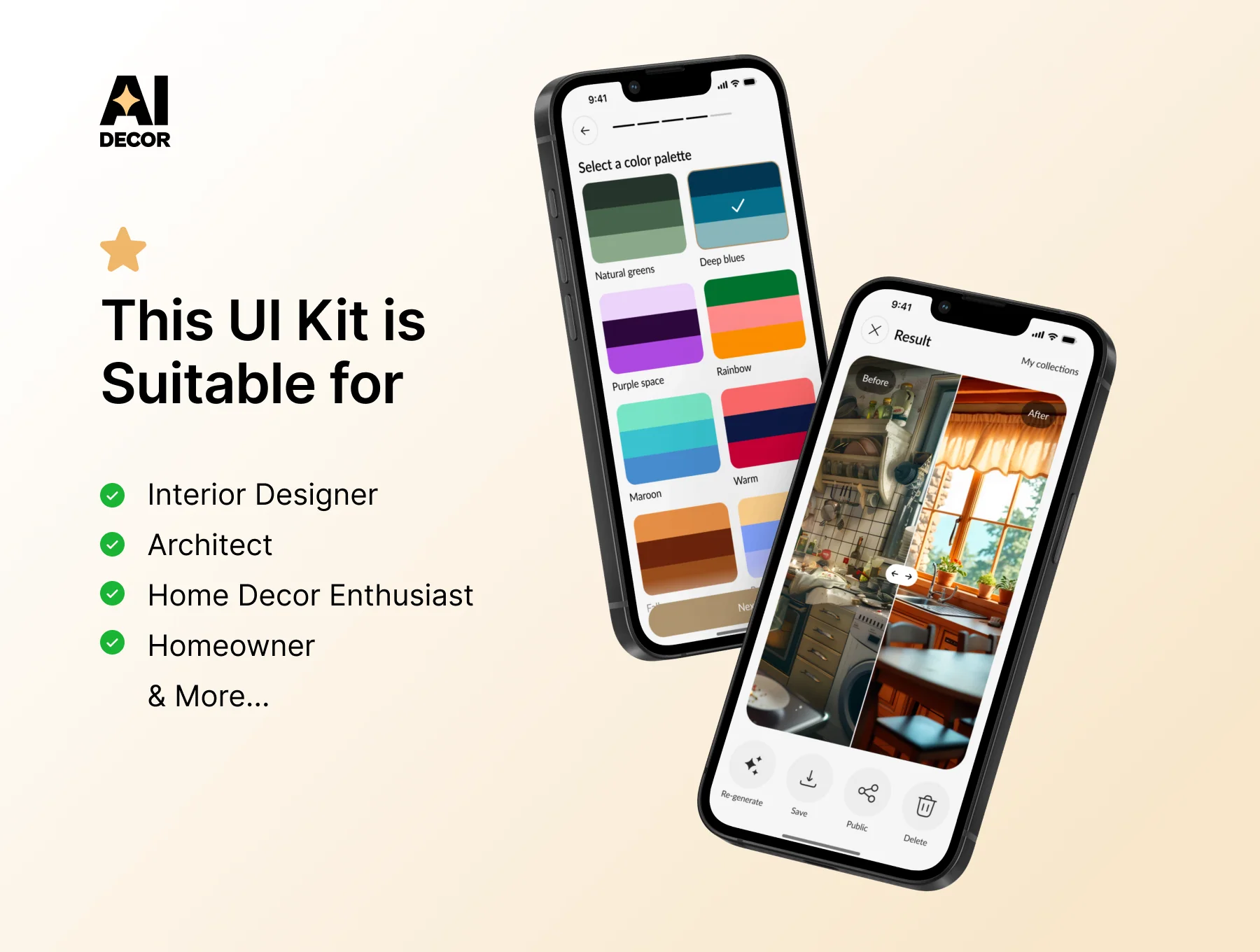 AI Decor – Interior & Exterior Design Mobile App with Landing Page 9