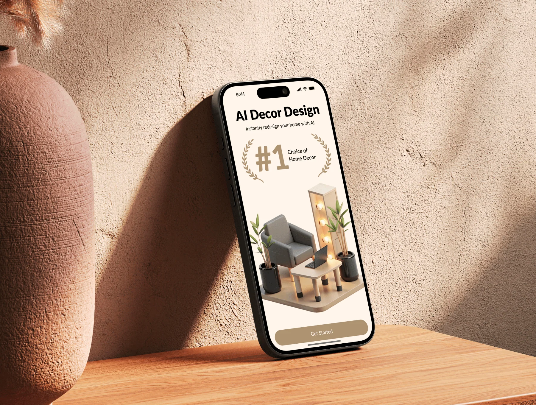 AI Decor – Interior & Exterior Design Mobile App with Landing Page 2