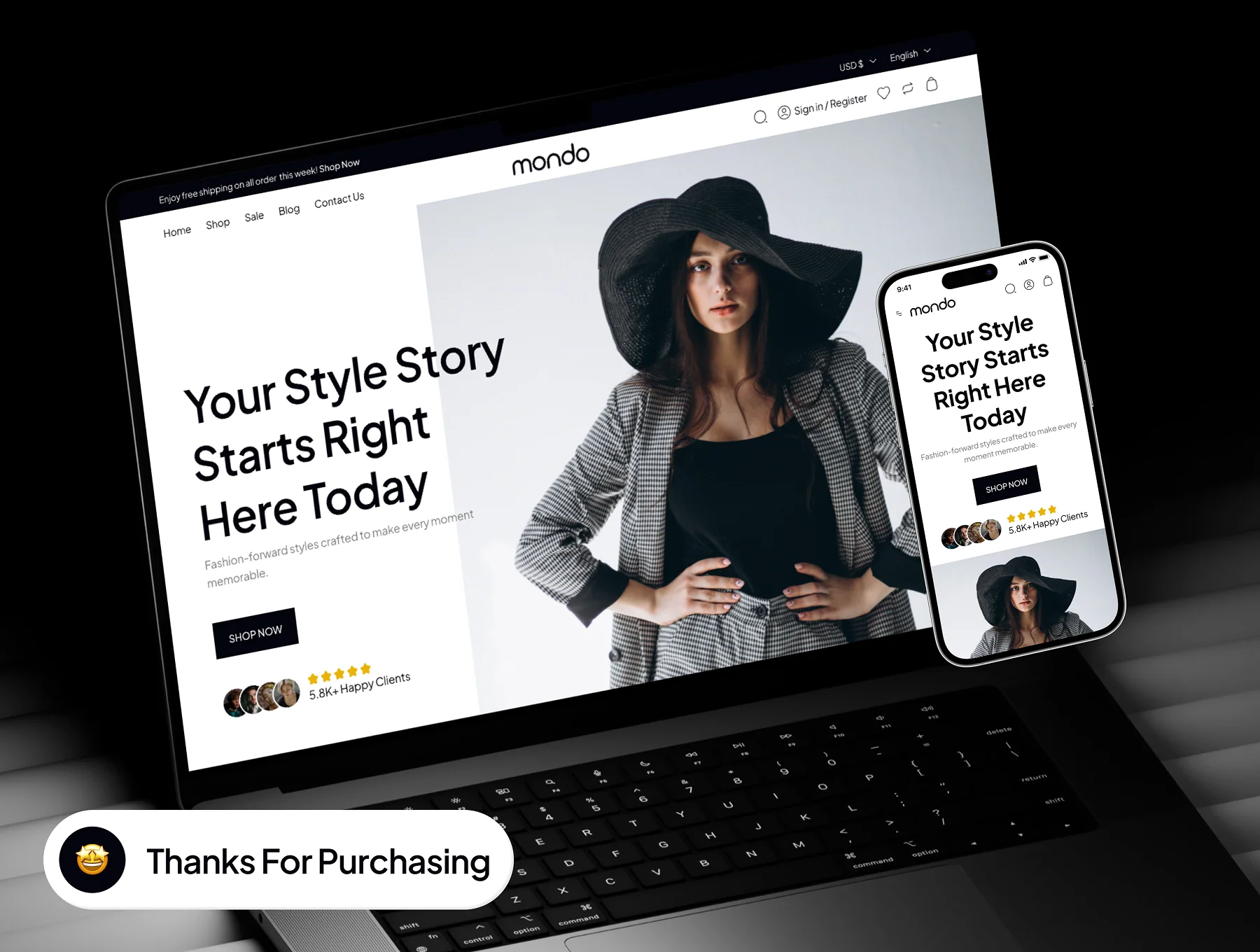 mondo - Shopping Ecommerce Website Framer Template 10