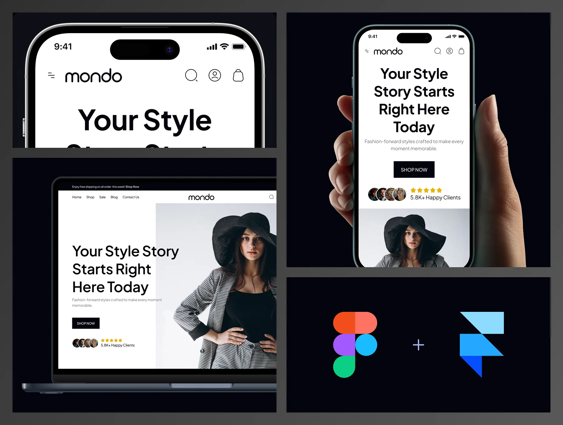 mondo - Shopping Ecommerce Website Framer Template 3