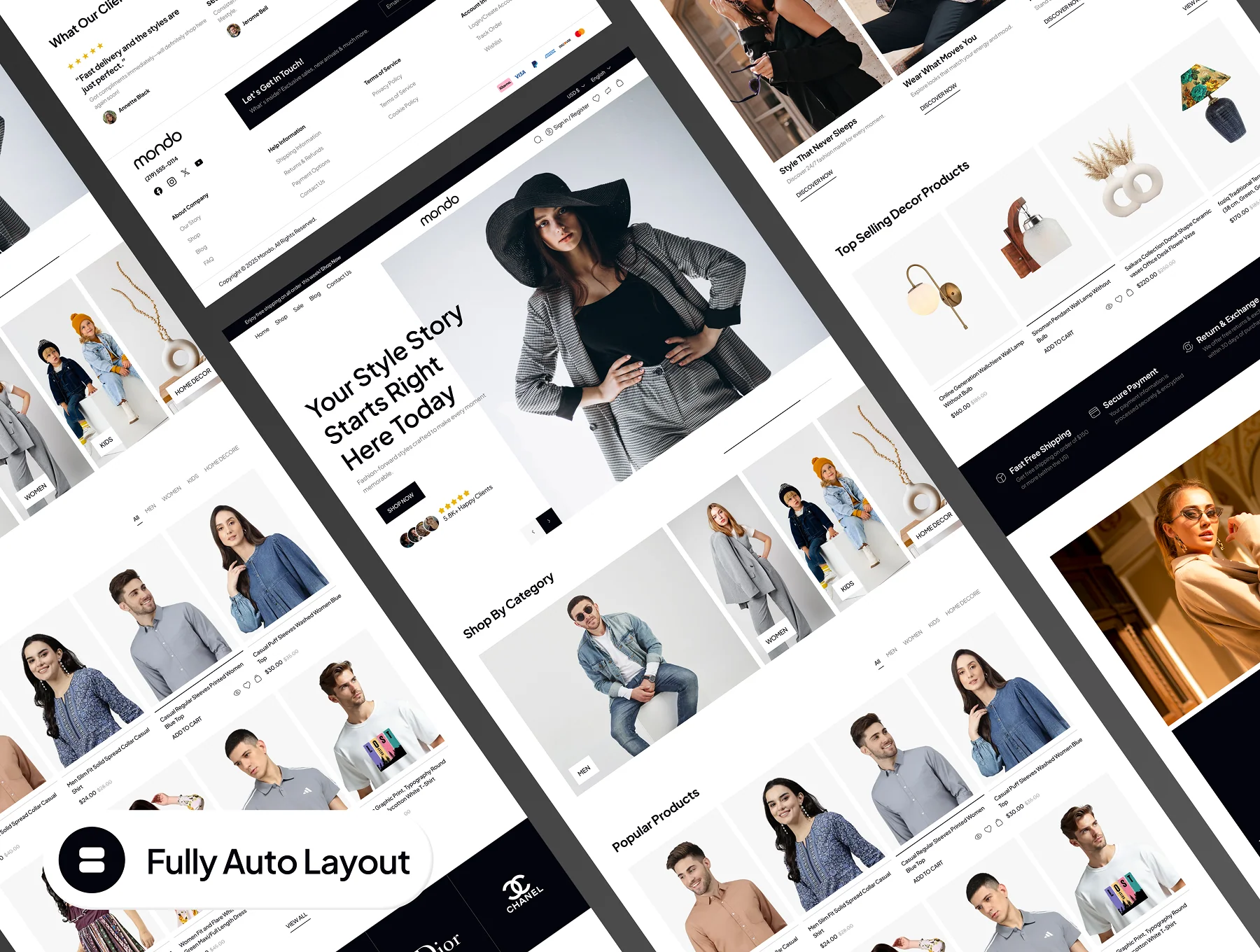 mondo - Shopping Ecommerce Website Framer Template 4