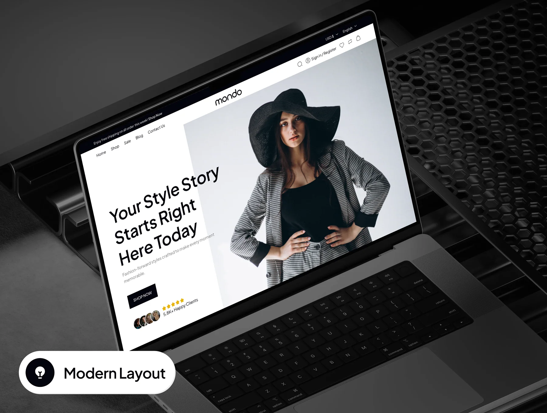 mondo - Shopping Ecommerce Website Framer Template 5