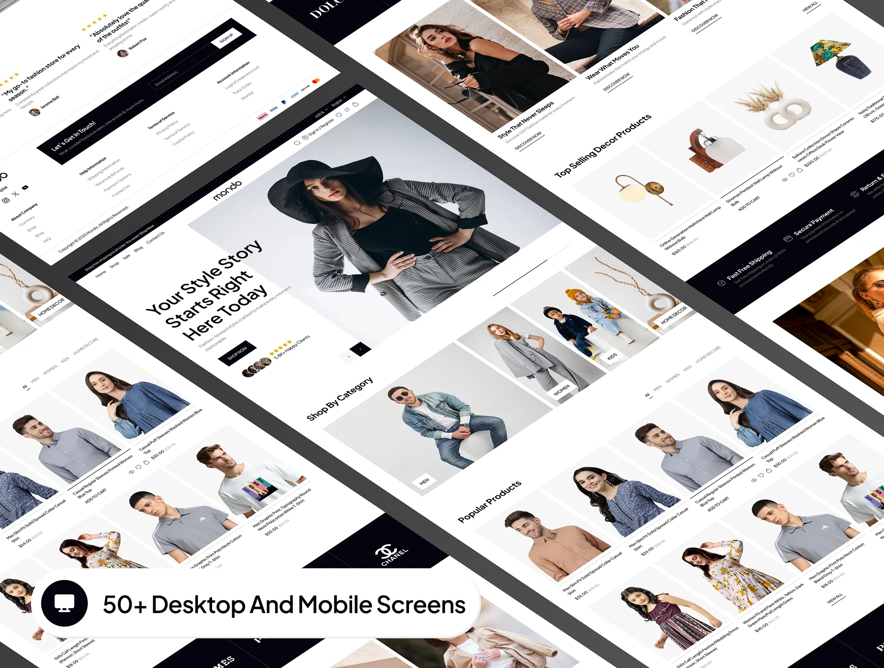 mondo - Shopping Ecommerce Website Framer Template 6