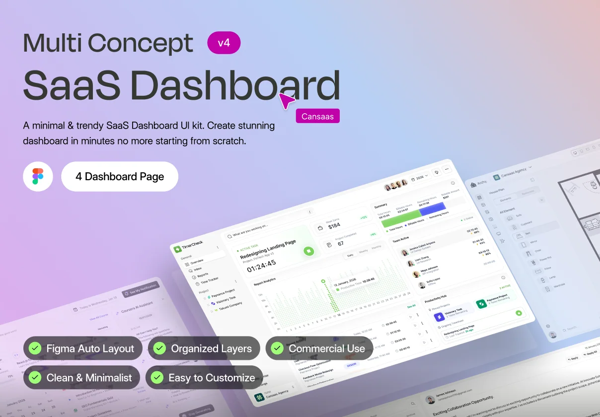 Multi Concept SaaS Dashboard #4 - UI KIT