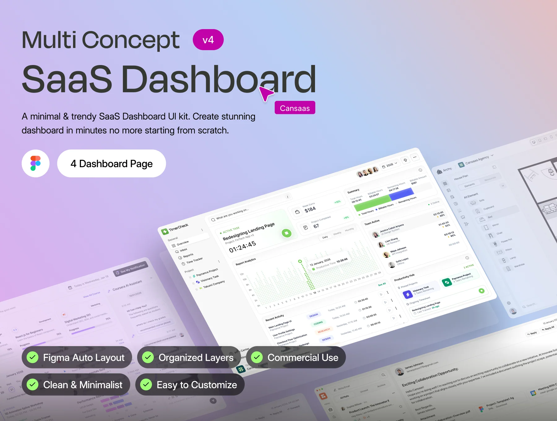 Multi Concept SaaS Dashboard #4 - UI KIT