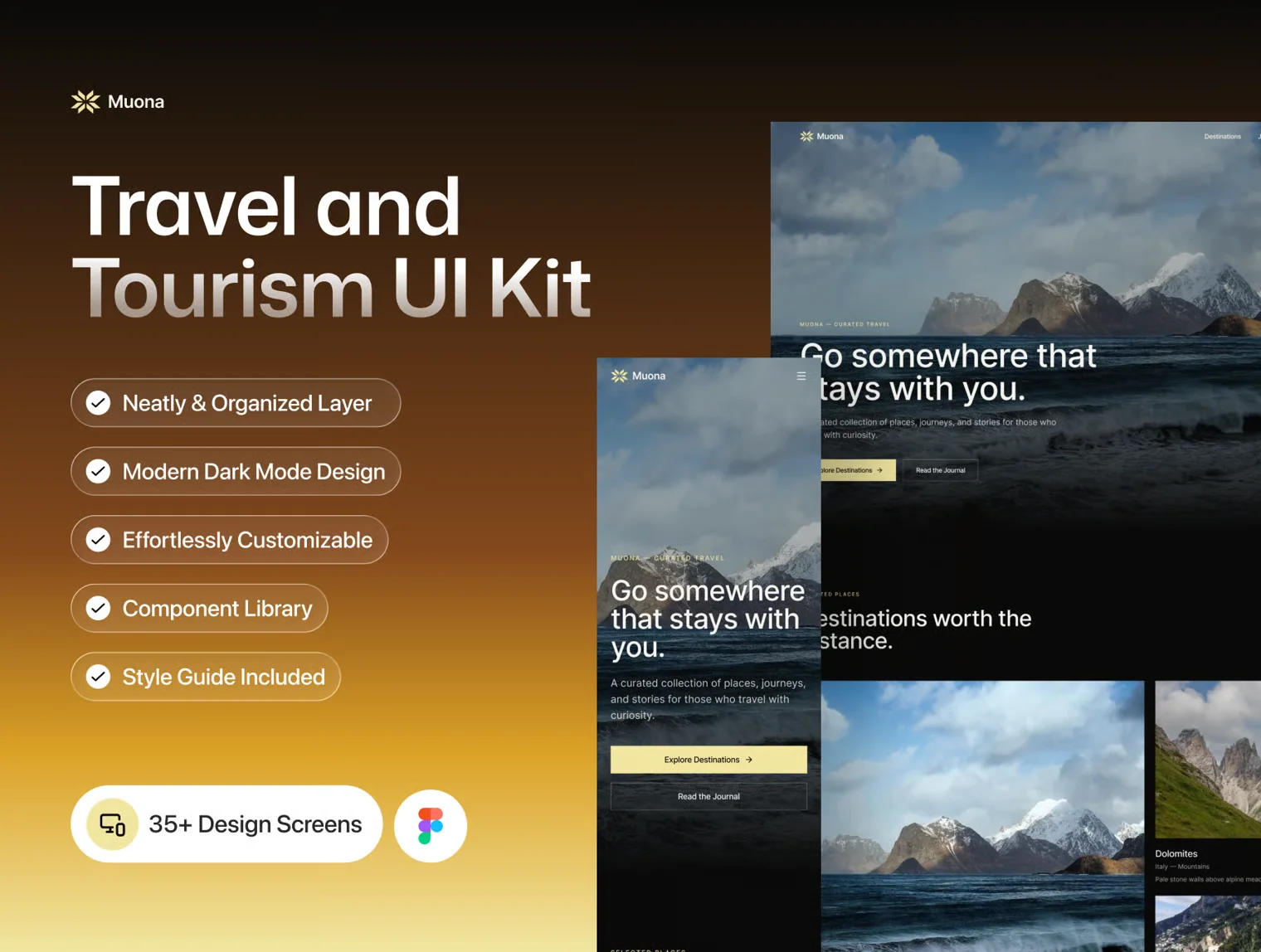 Travel and Tourism UI Kit – Muona