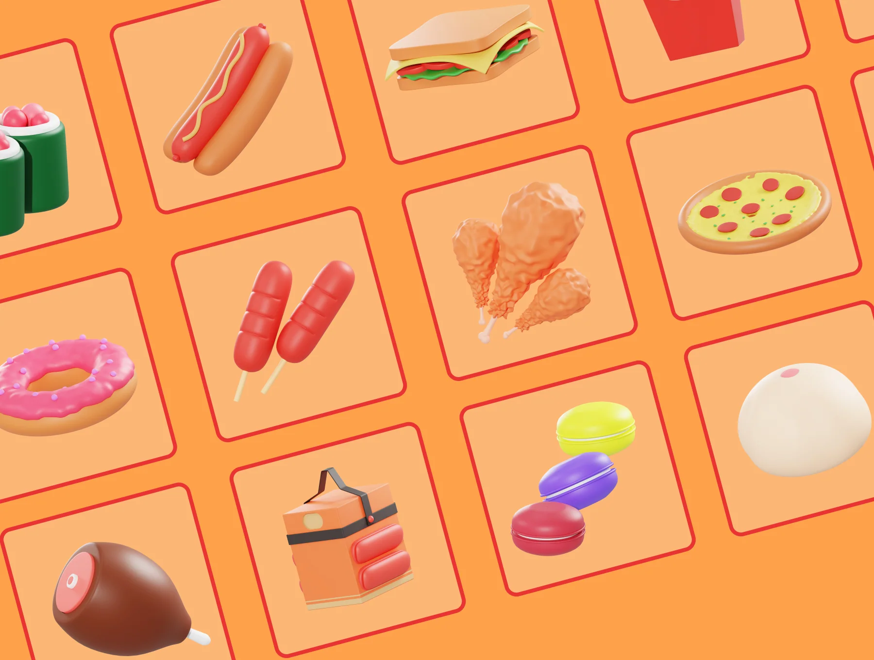 Delicious - 3D Illustration Icon Pack 6