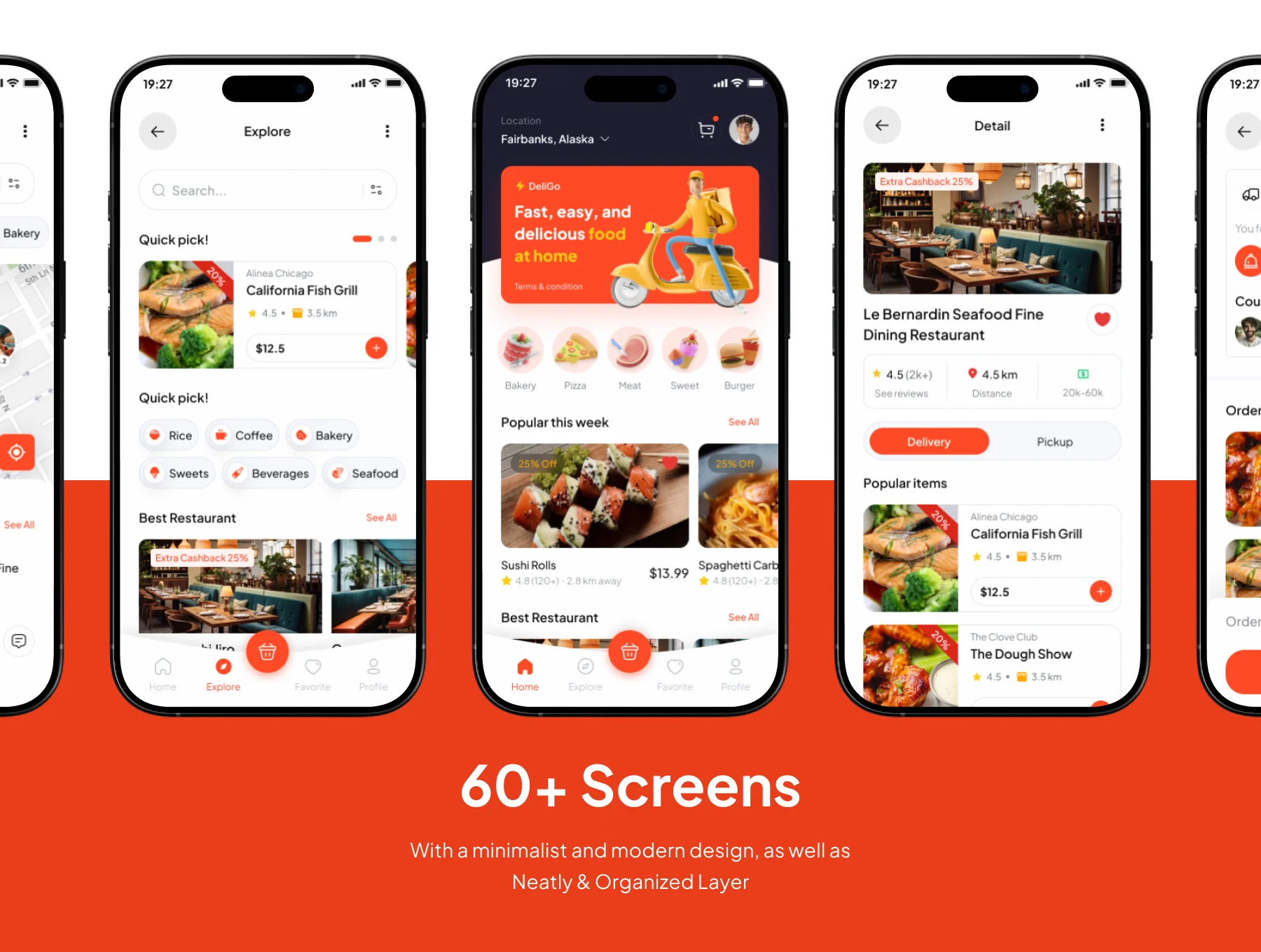 DeliGo - Food Delivery Premium UI KIts App 4