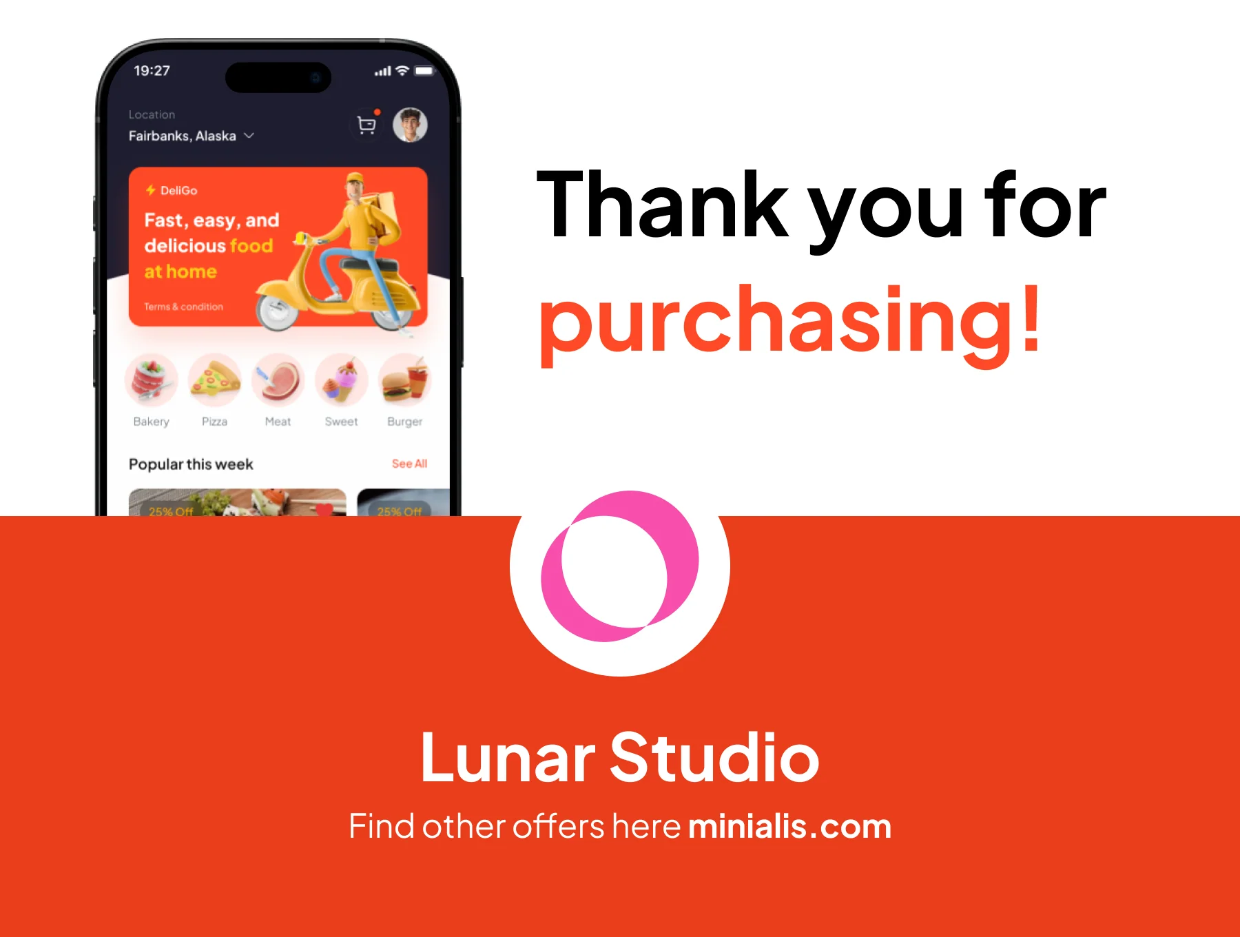 DeliGo - Food Delivery Premium UI KIts App 6