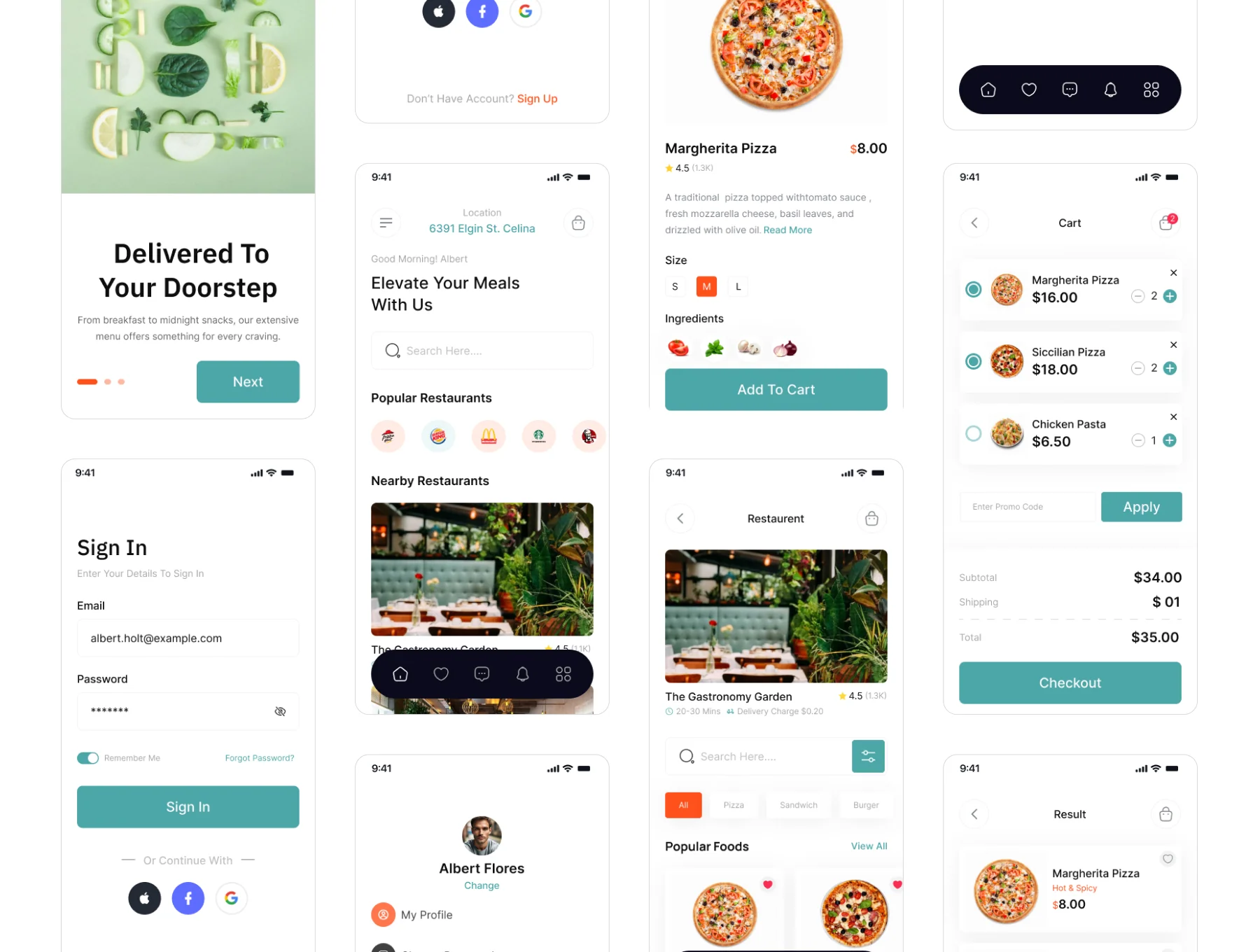 DelishDash - Food Delivery App UI Kit 4