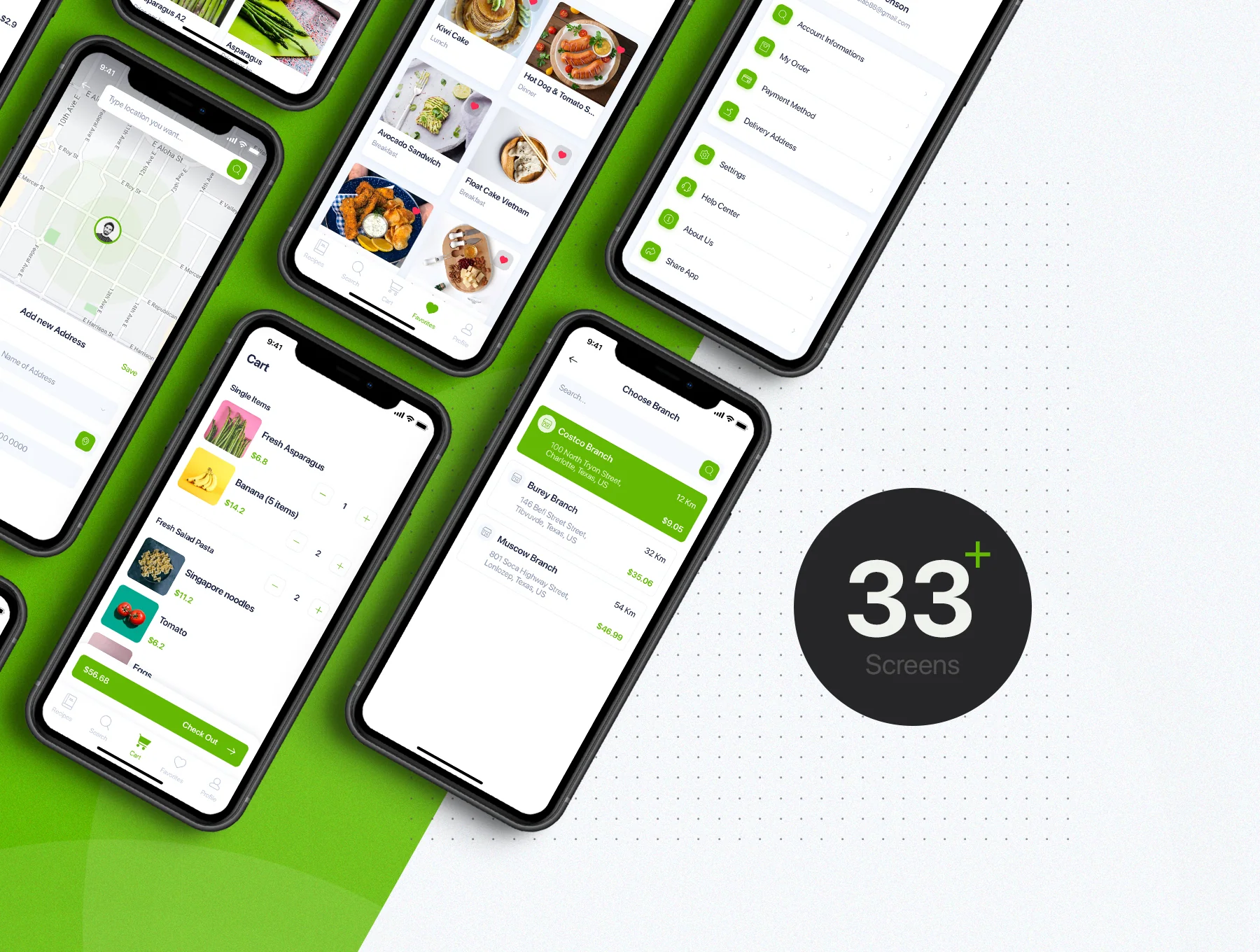 Delites - Online Grocery & Recipes UI Kit 2