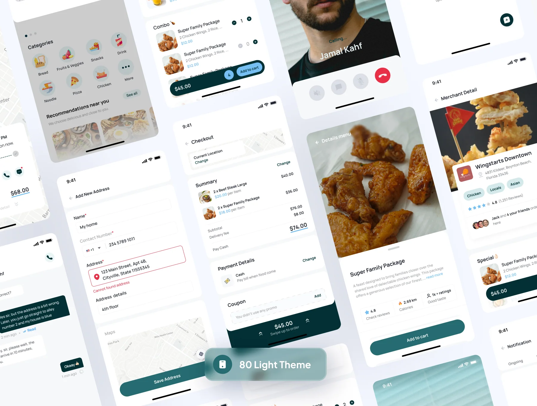 DeliveMe - Food Delivery Mobile App UI Kit 5