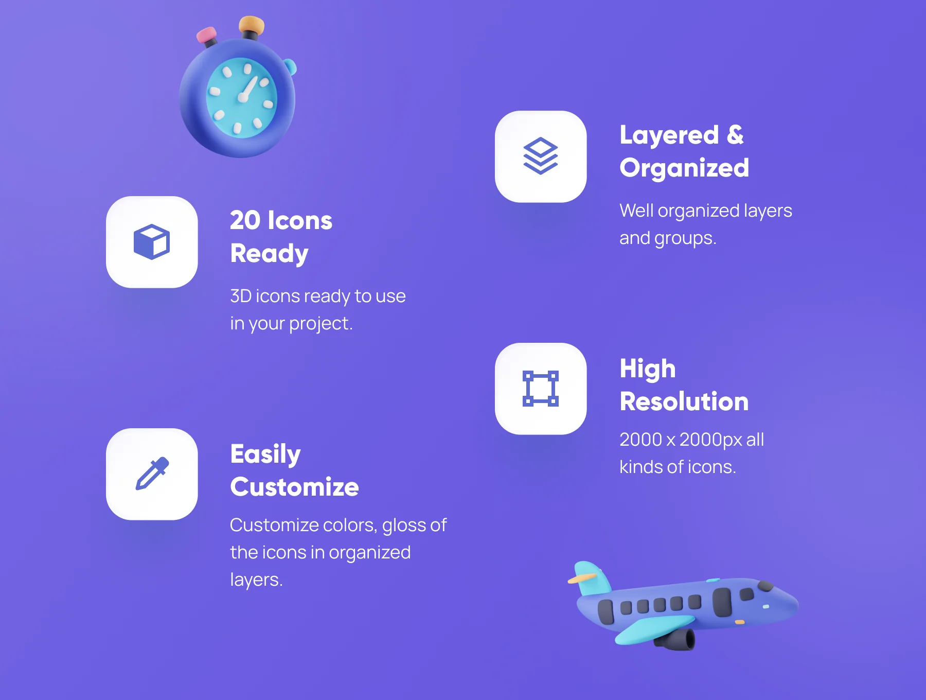 Deliverly - Online Shopping Delivery 3D Icon Set 3