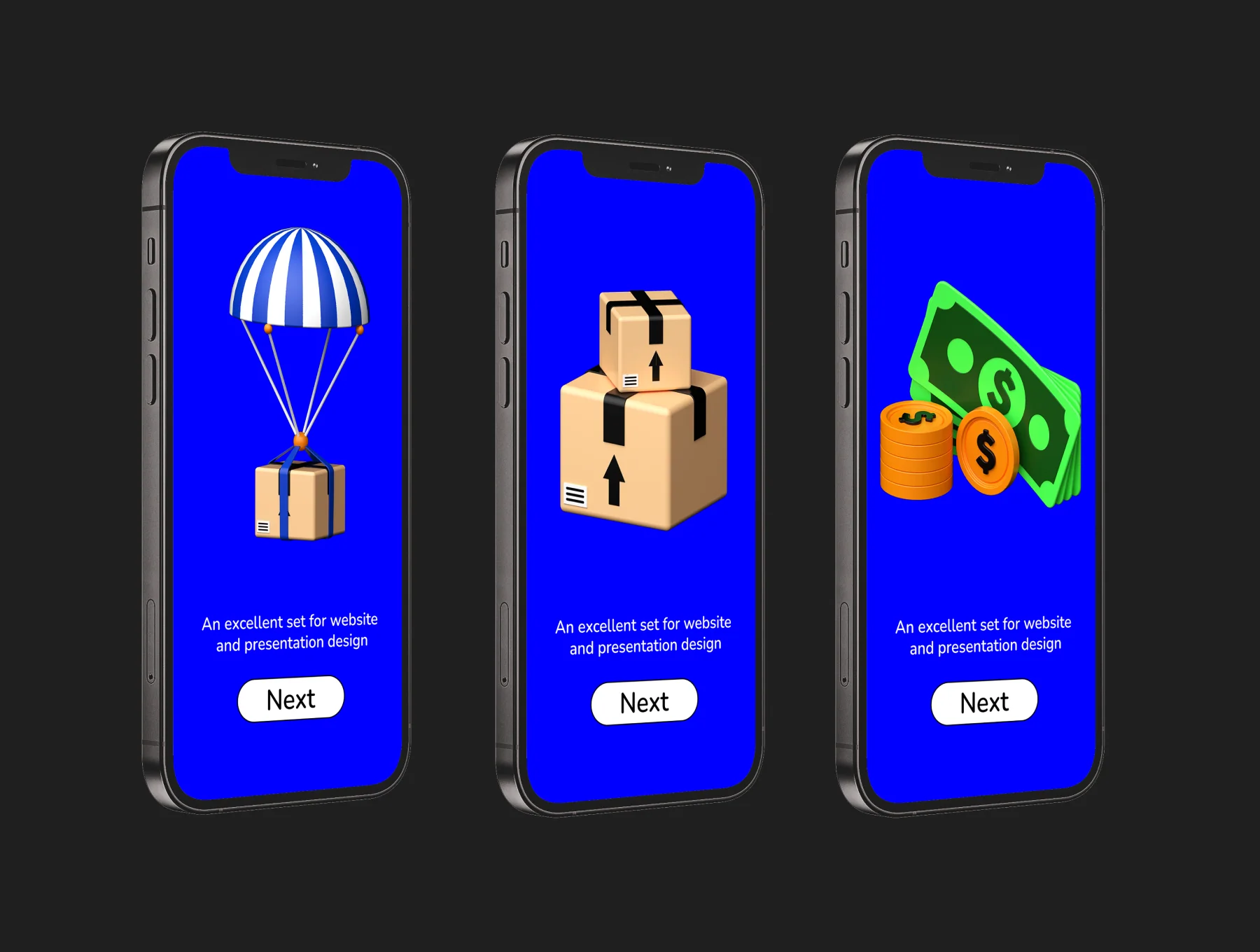 Delivery 3D icons Set 3