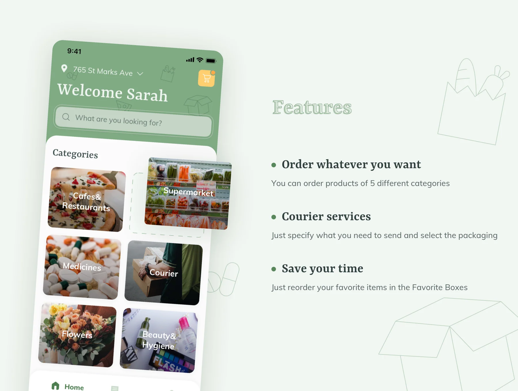 Delivery App UI Kit for iOS 5