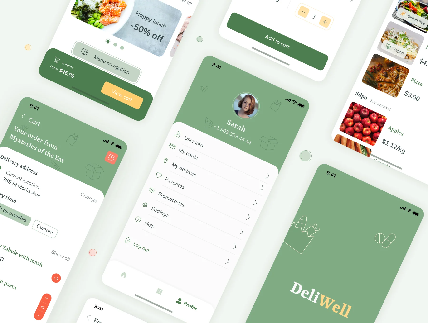 Delivery App UI Kit for iOS 6