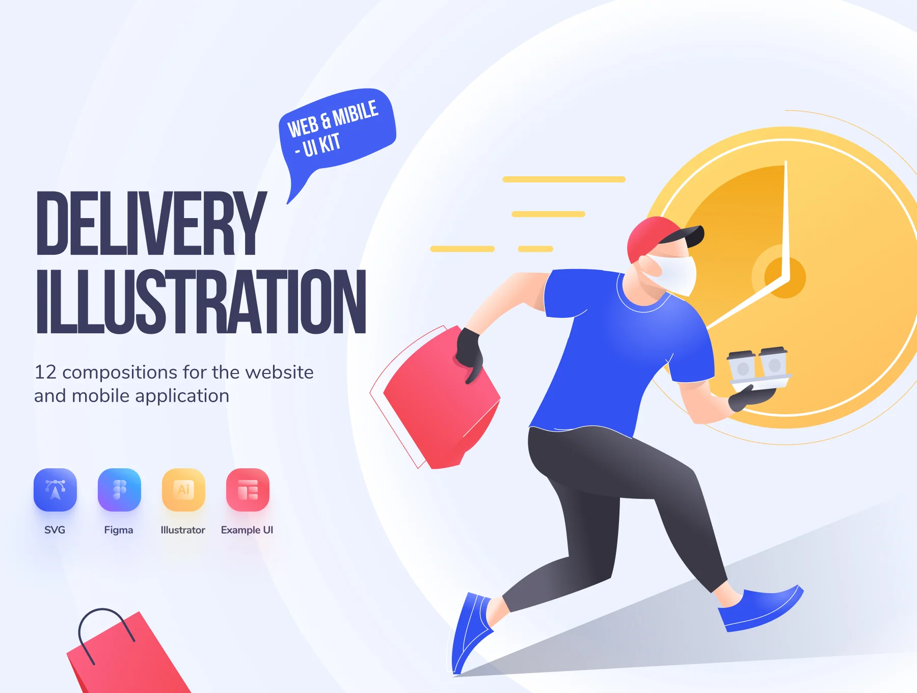 Delivery Illustration Pack / Web & Mobile - UI Kit