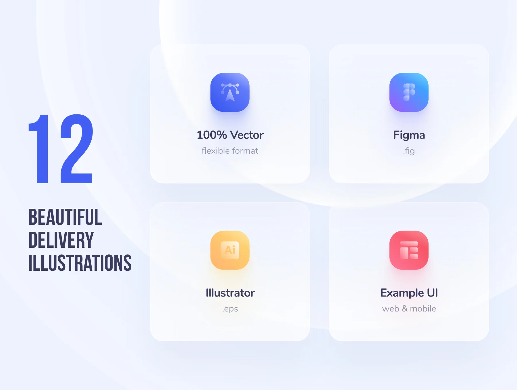 Delivery Illustration Pack / Web & Mobile - UI Kit 2
