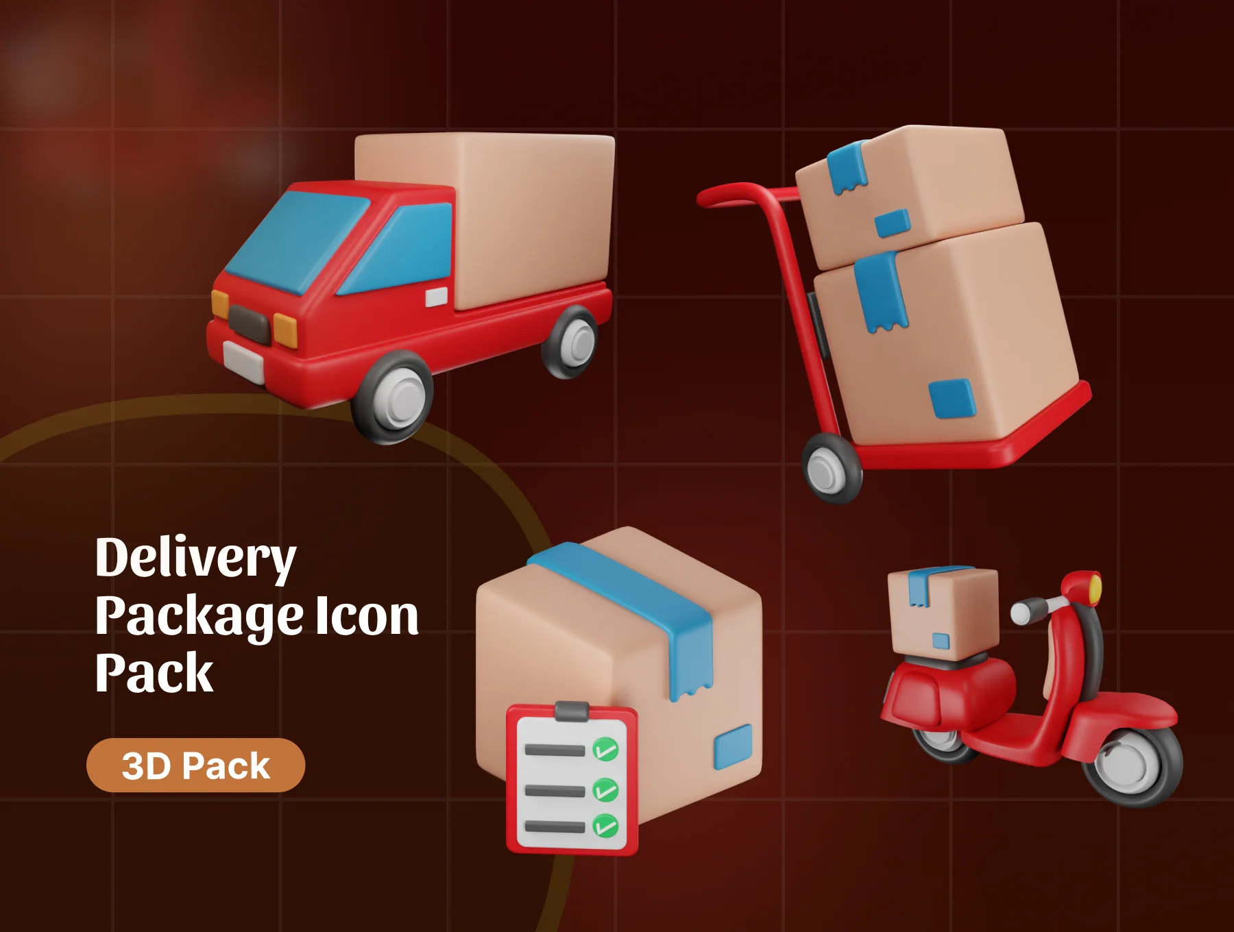 Delivery Package 3D Icon 7