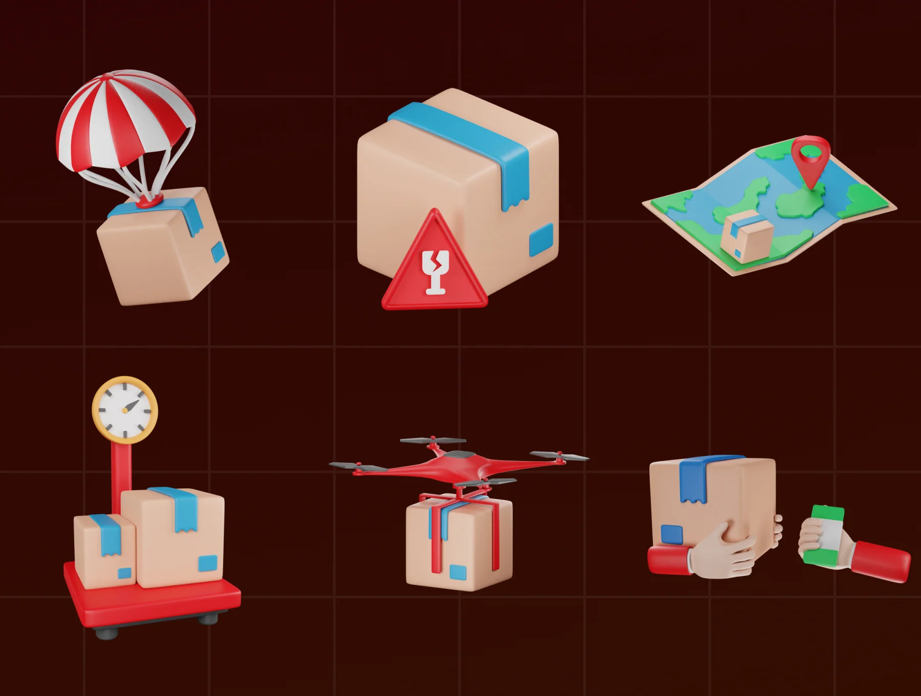 Delivery Package 3D Icon 8
