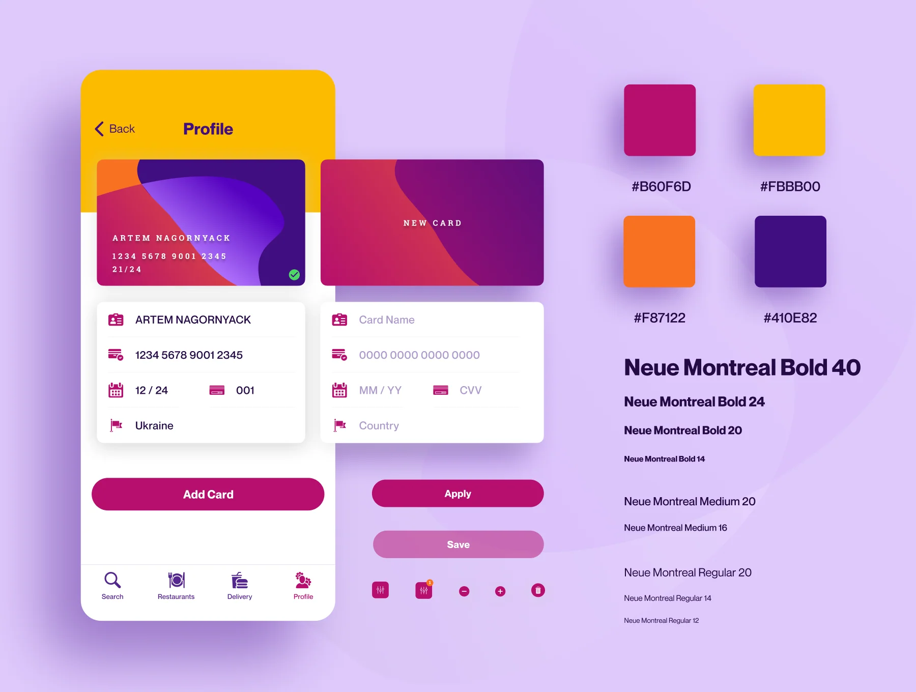 Delivery UI Kit 6