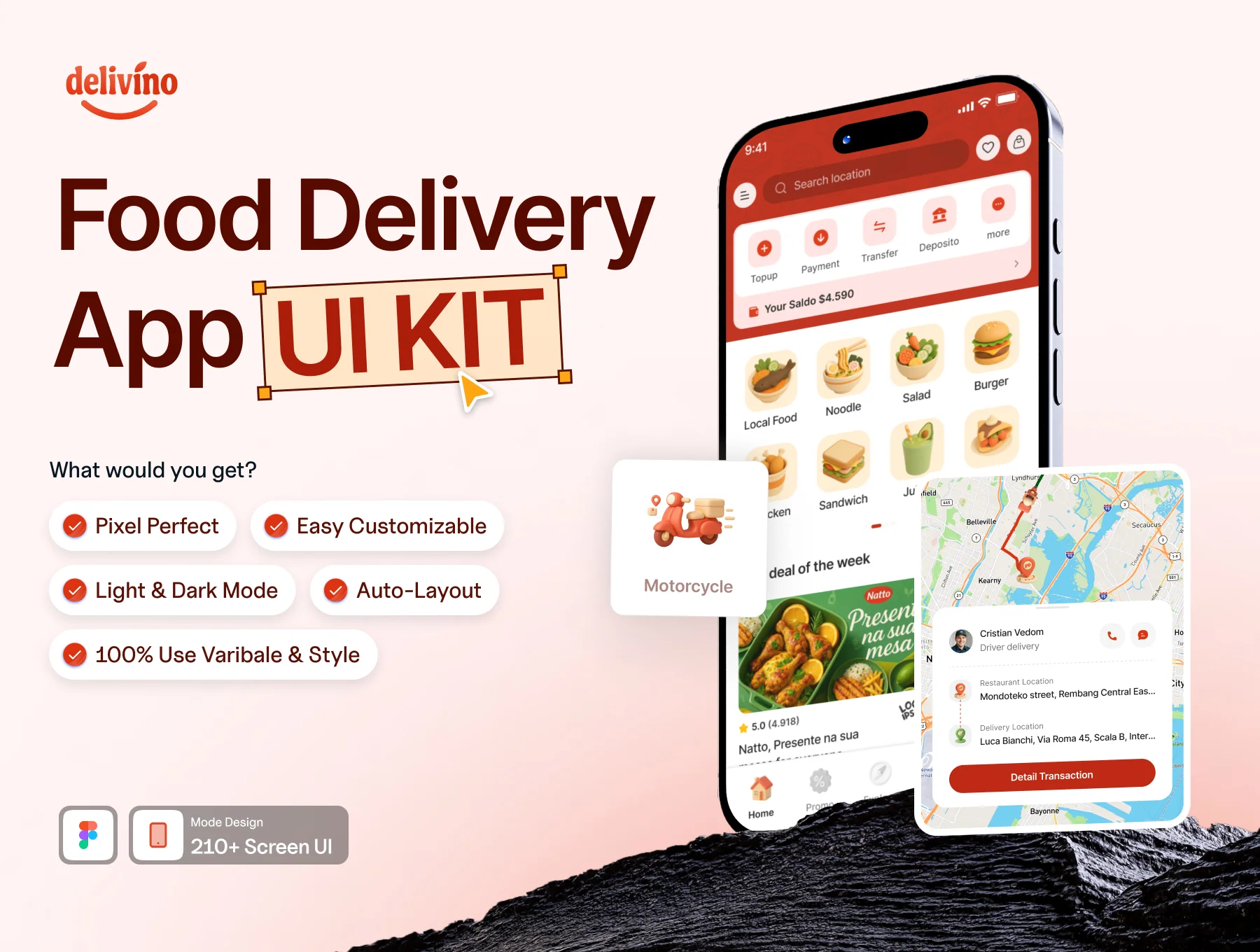 Delivino - Food Delivery Kit