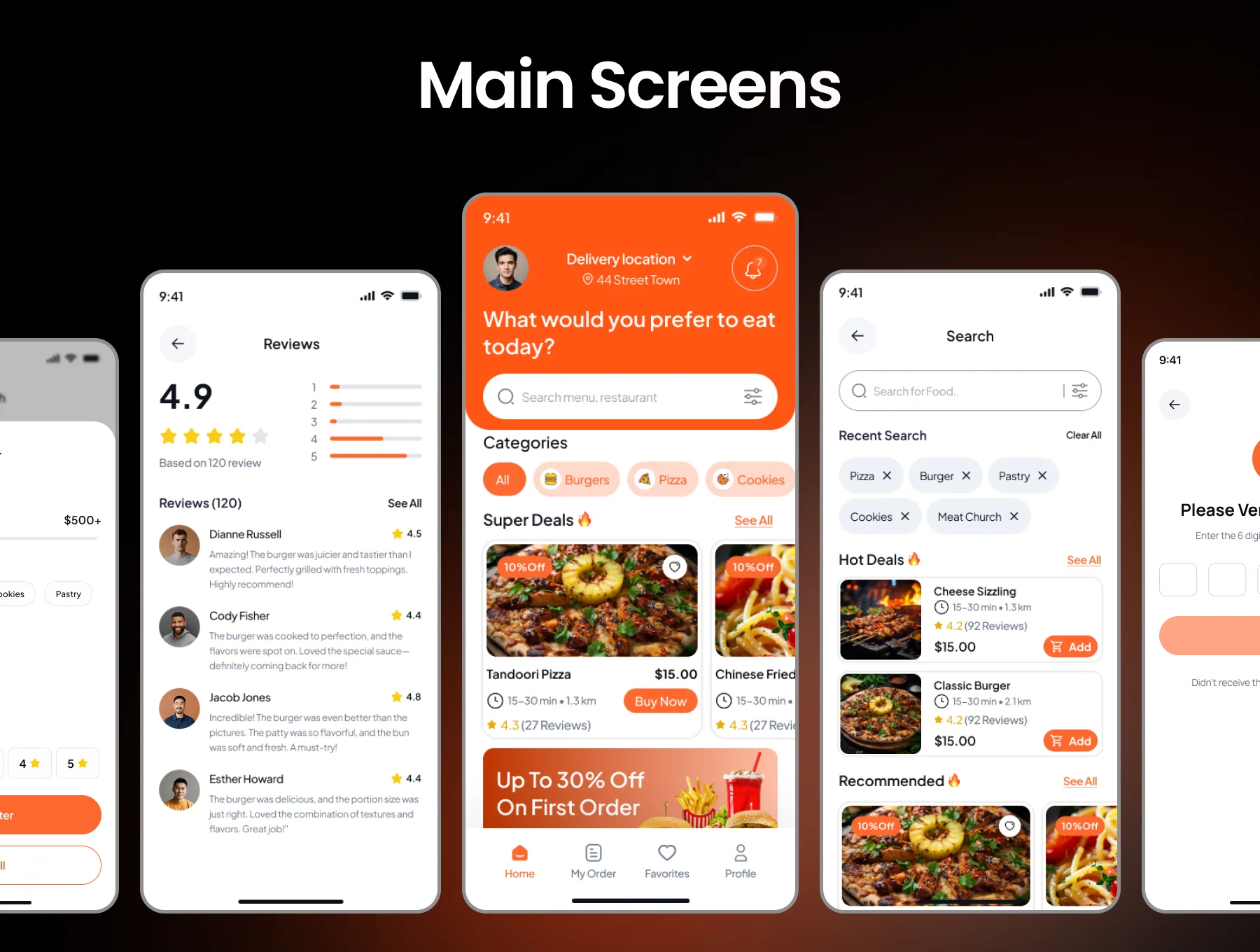 Delivo Food Delivery Mobile App UI Kit 5