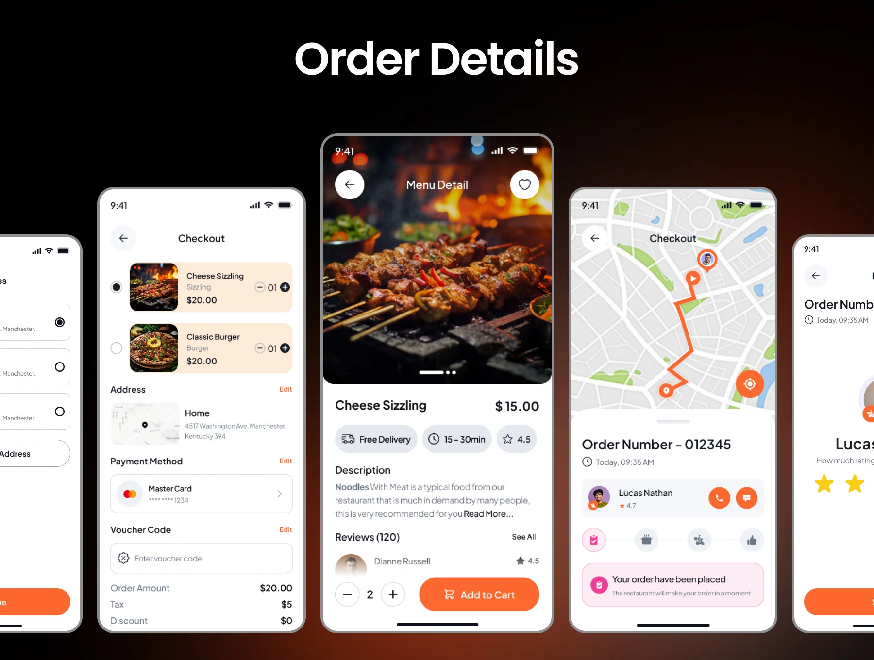 Delivo Food Delivery Mobile App UI Kit 6