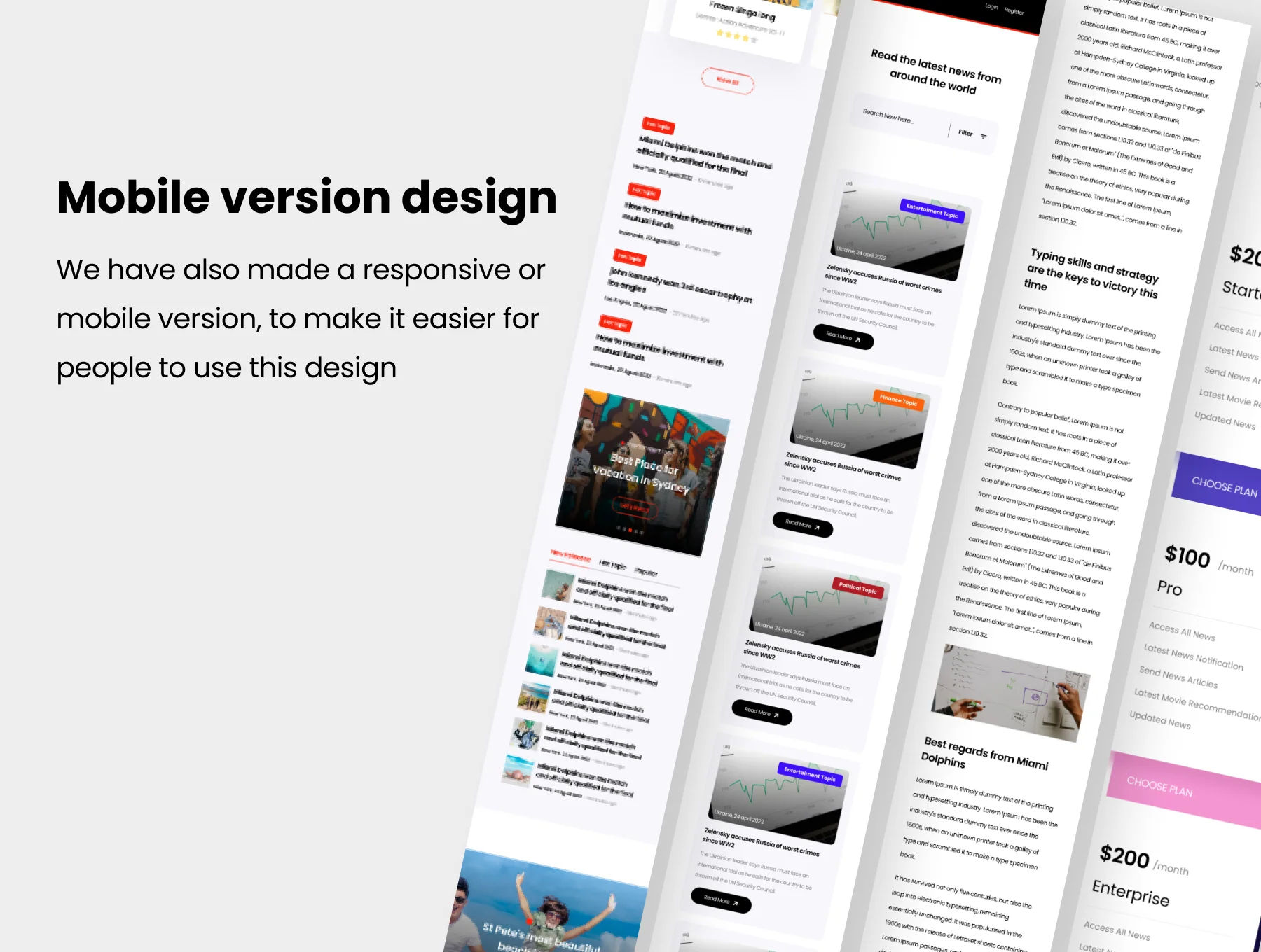 Delta News - Website uikit for news portal 4