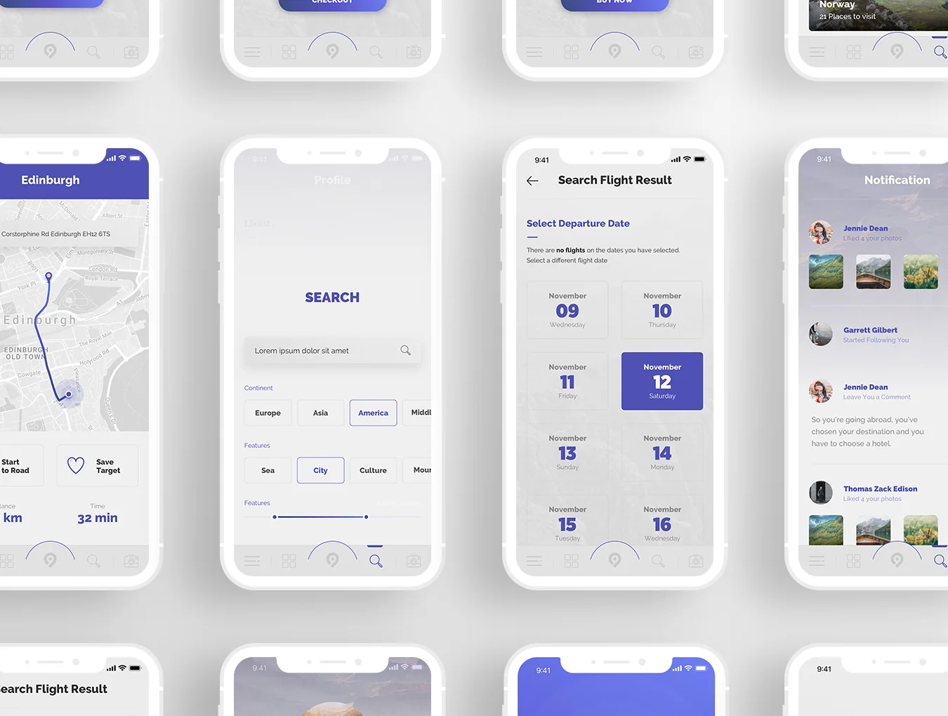 Demlyk Travel iOS UI Kit 3