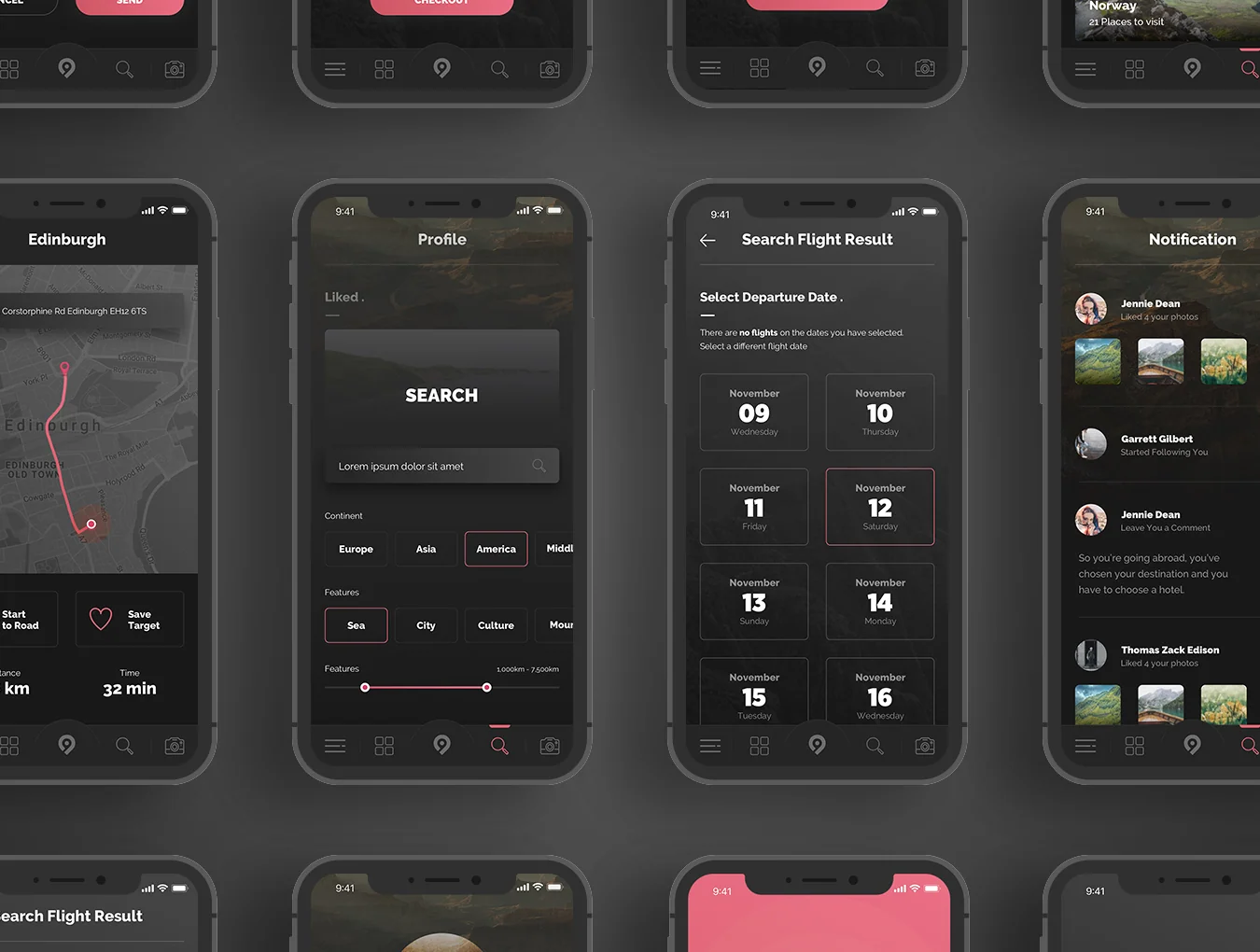 Demlyk Travel iOS UI Kit 4