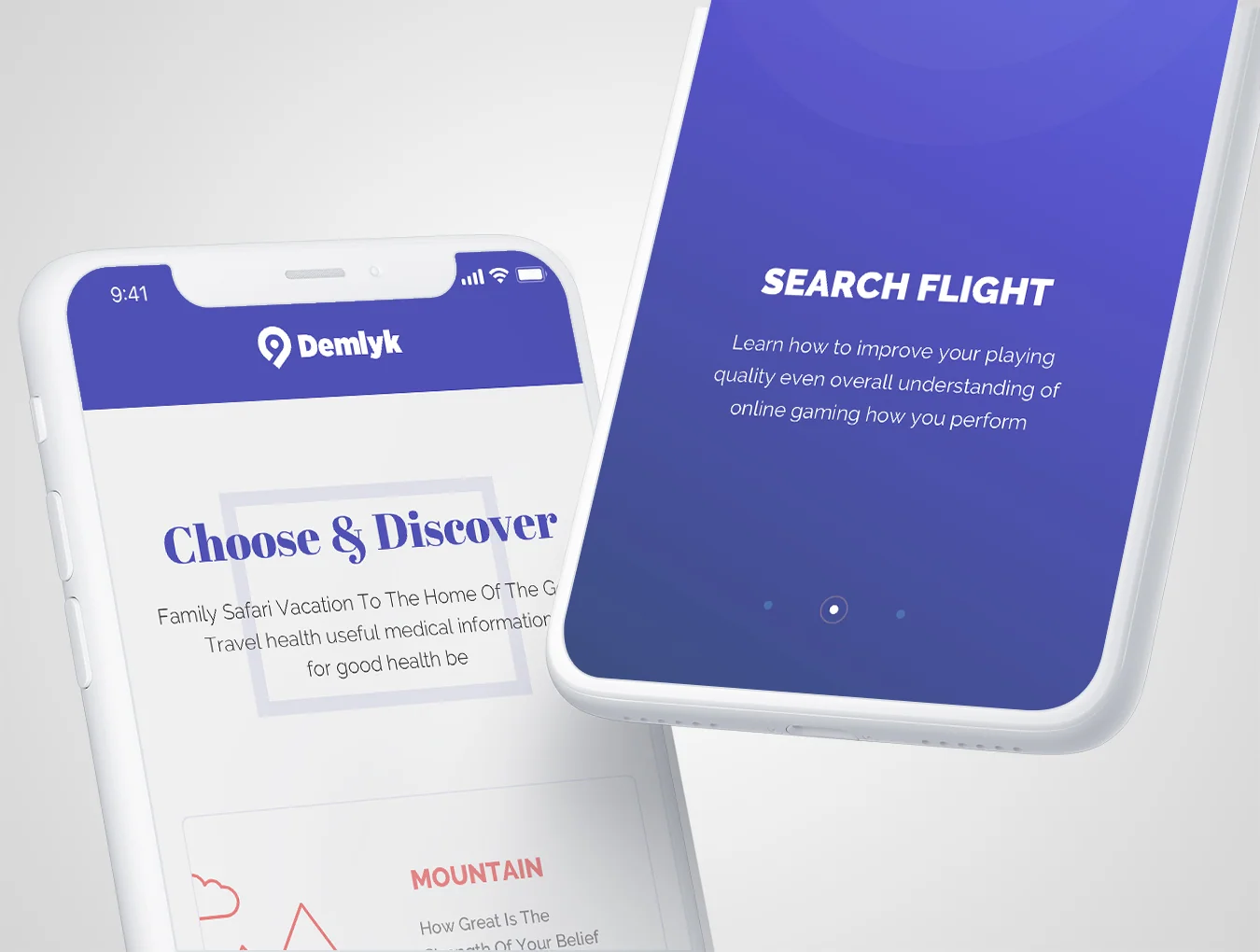 Demlyk Travel iOS UI Kit 5