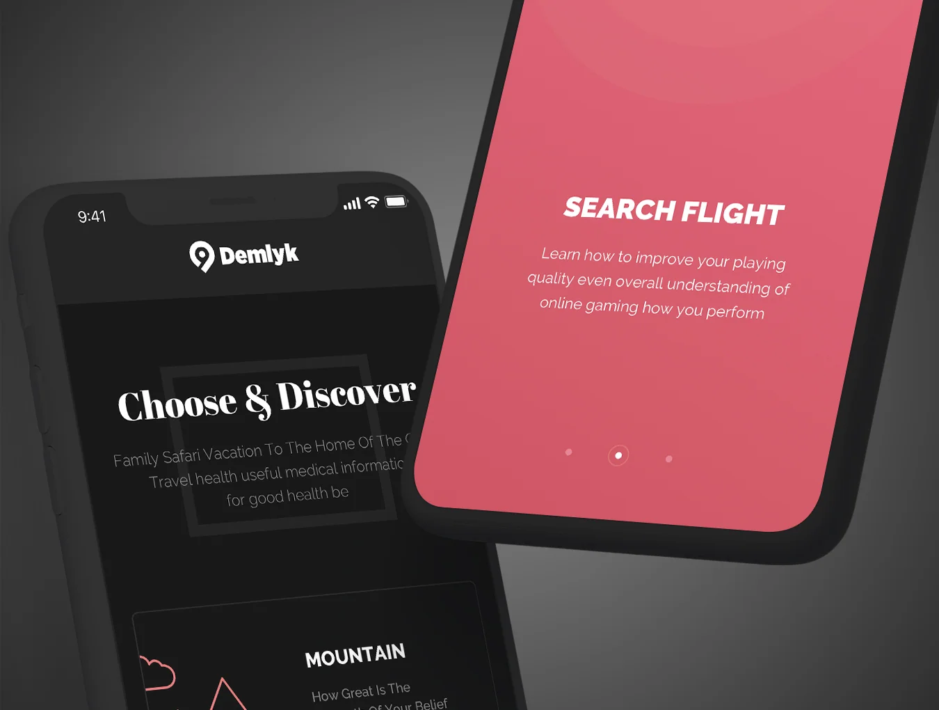 Demlyk Travel iOS UI Kit 6
