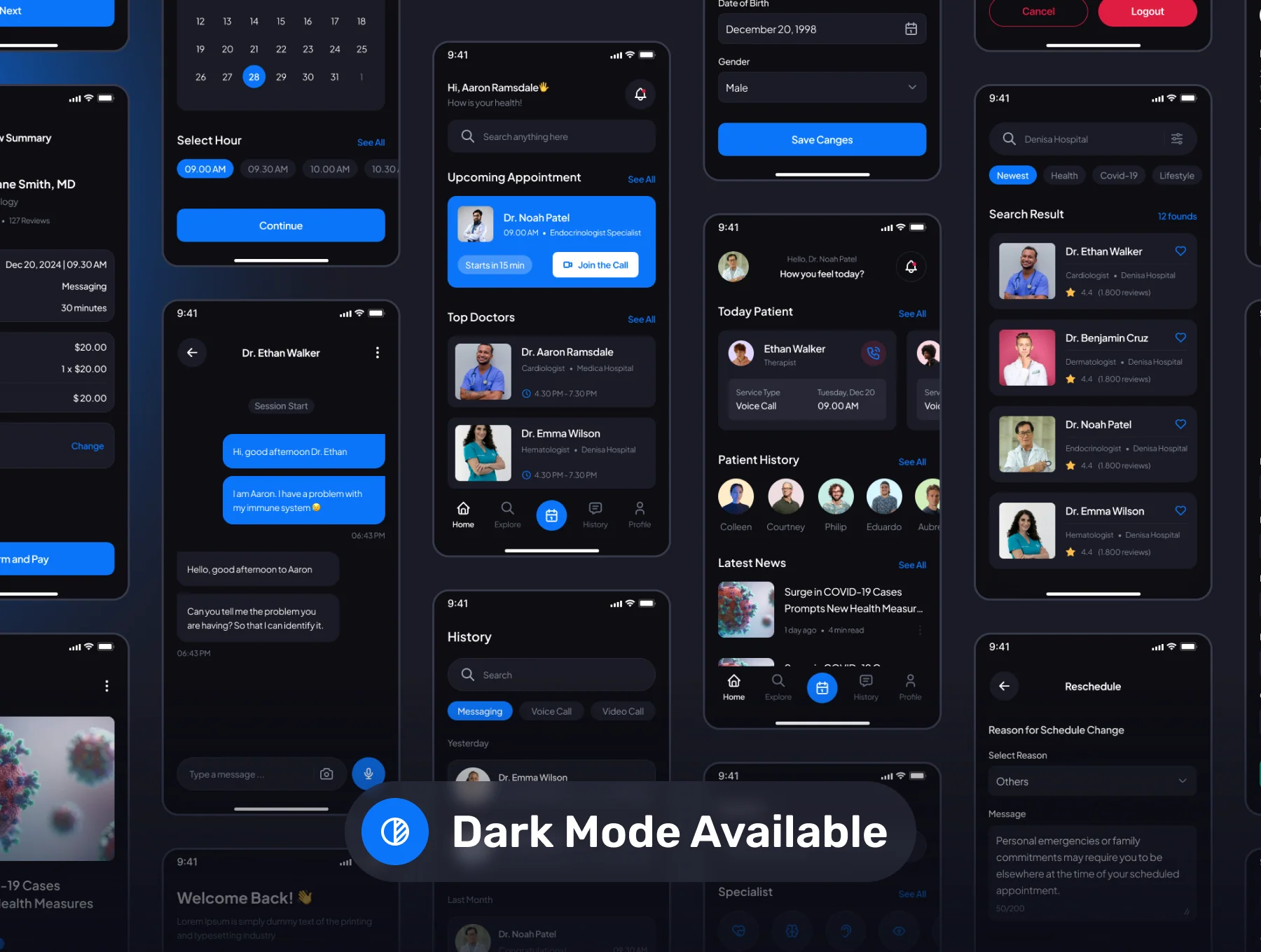 CLINICARE - Medical Health Premium App UI Kit 2