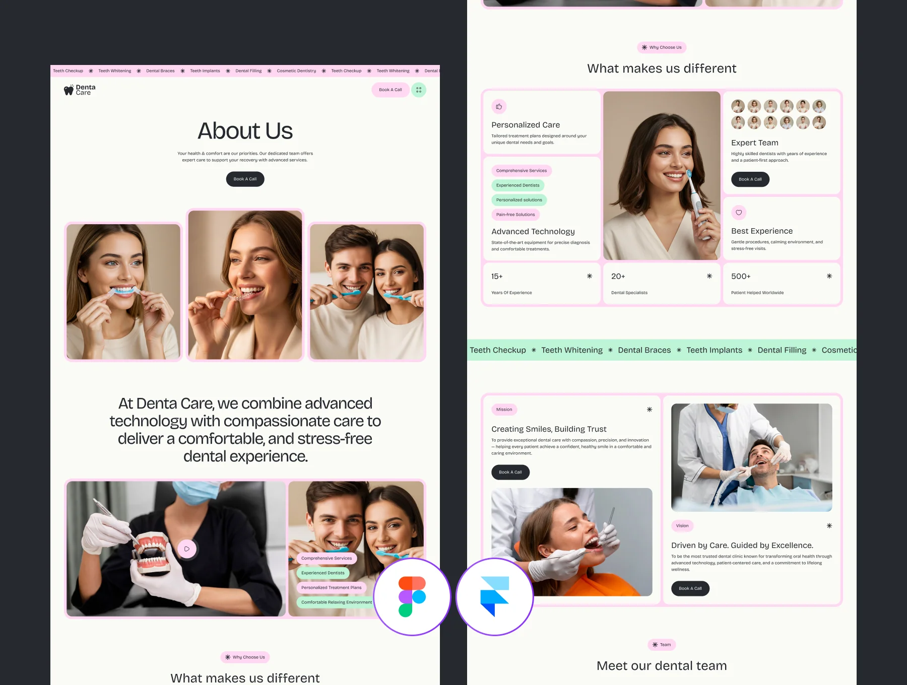 DentaCare - Dental Clinic Framer Website 2
