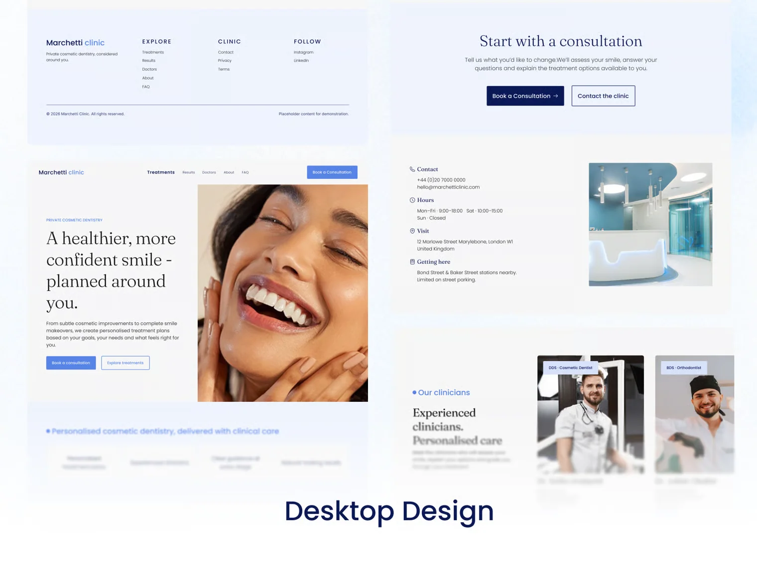 DentalCare — Dentist & Dental Clinic Website UI Kit 4