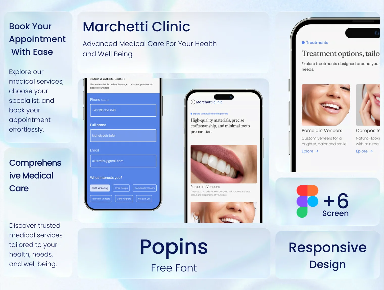 DentalCare — Dentist & Dental Clinic Website UI Kit 5