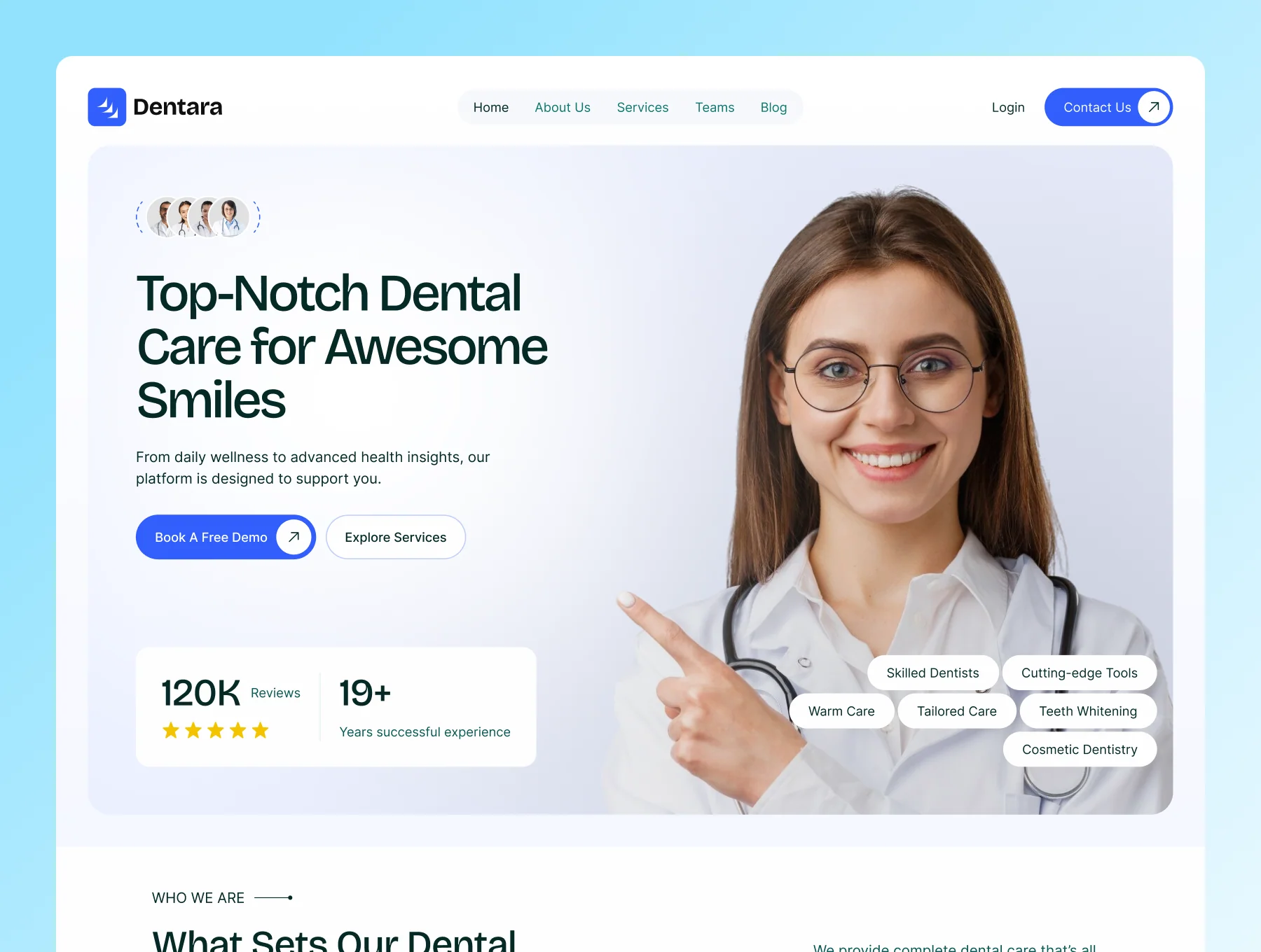 Dentara - Framer Template For Dentists