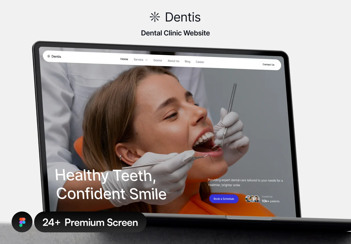 Dentis - Dental Clinic Website UI Kit