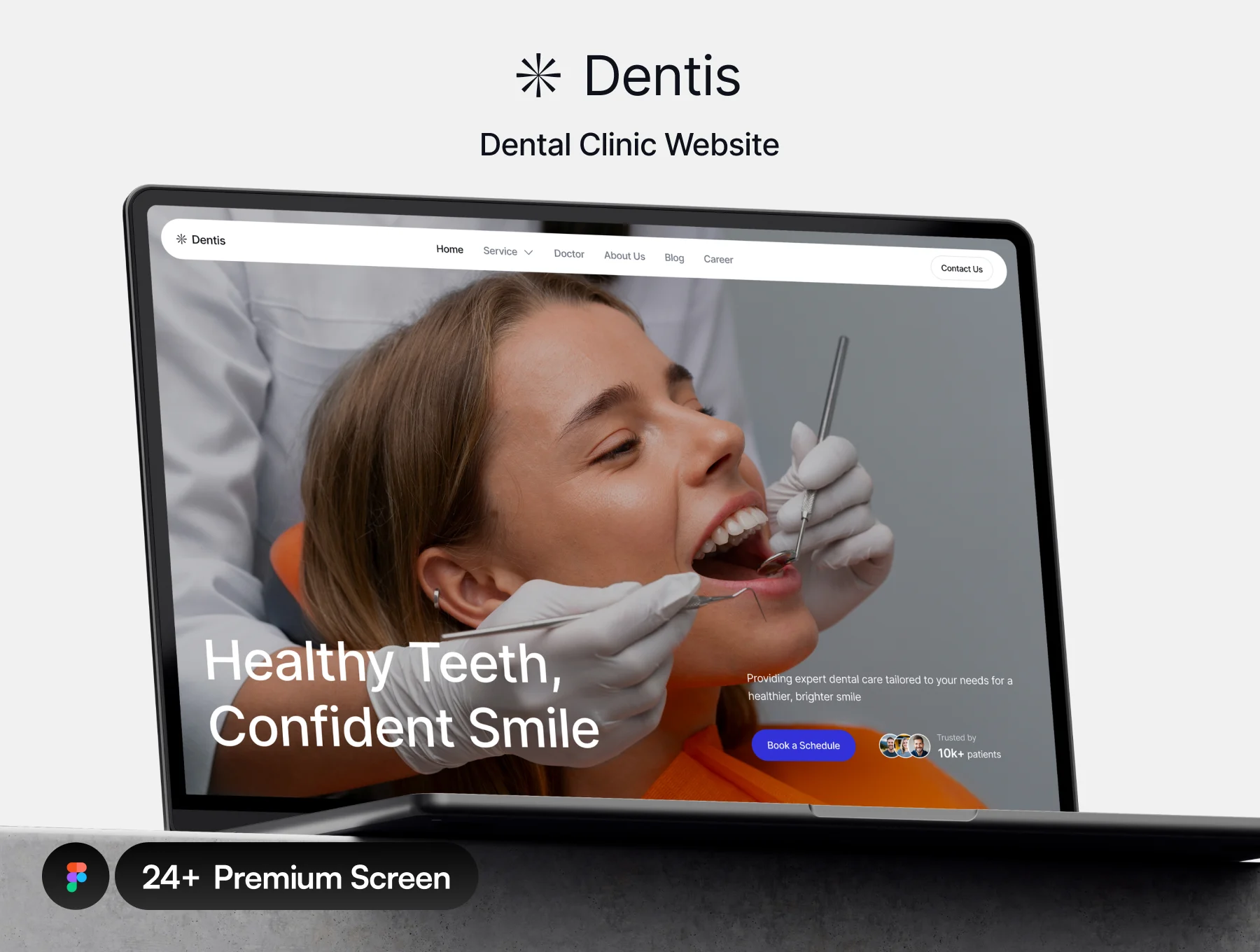 Dentis - Dental Clinic Website UI Kit