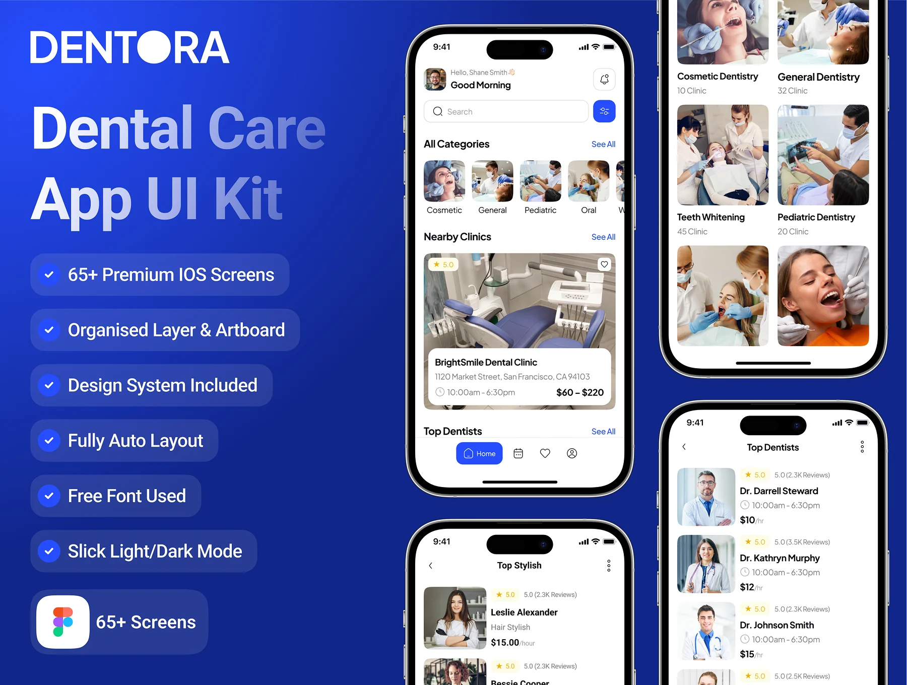 Dentora - Dental Care App UI Kit