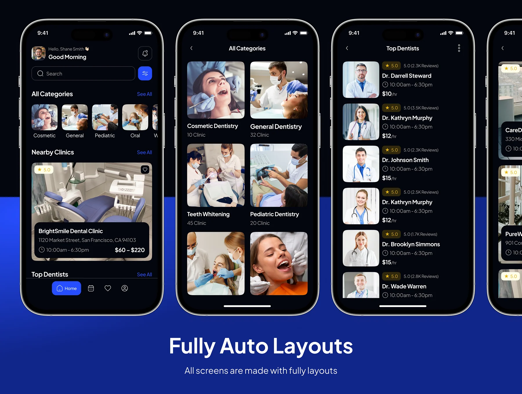 Dentora - Dental Care App UI Kit 4